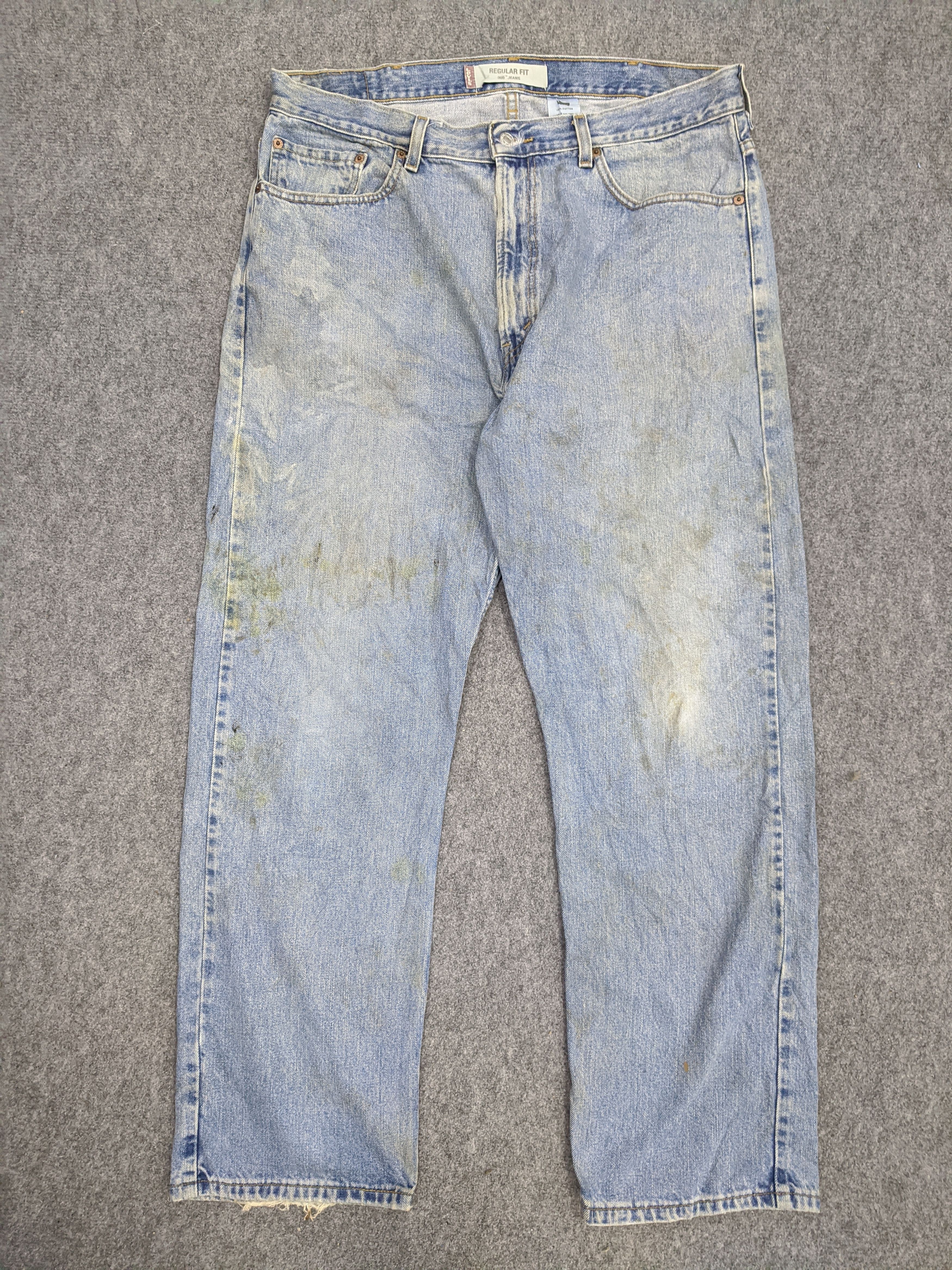Levi's × Vintage Vintage Levis 505 Light Wash Jeans DP0735 Size US 37 - 1 Thumbnail
