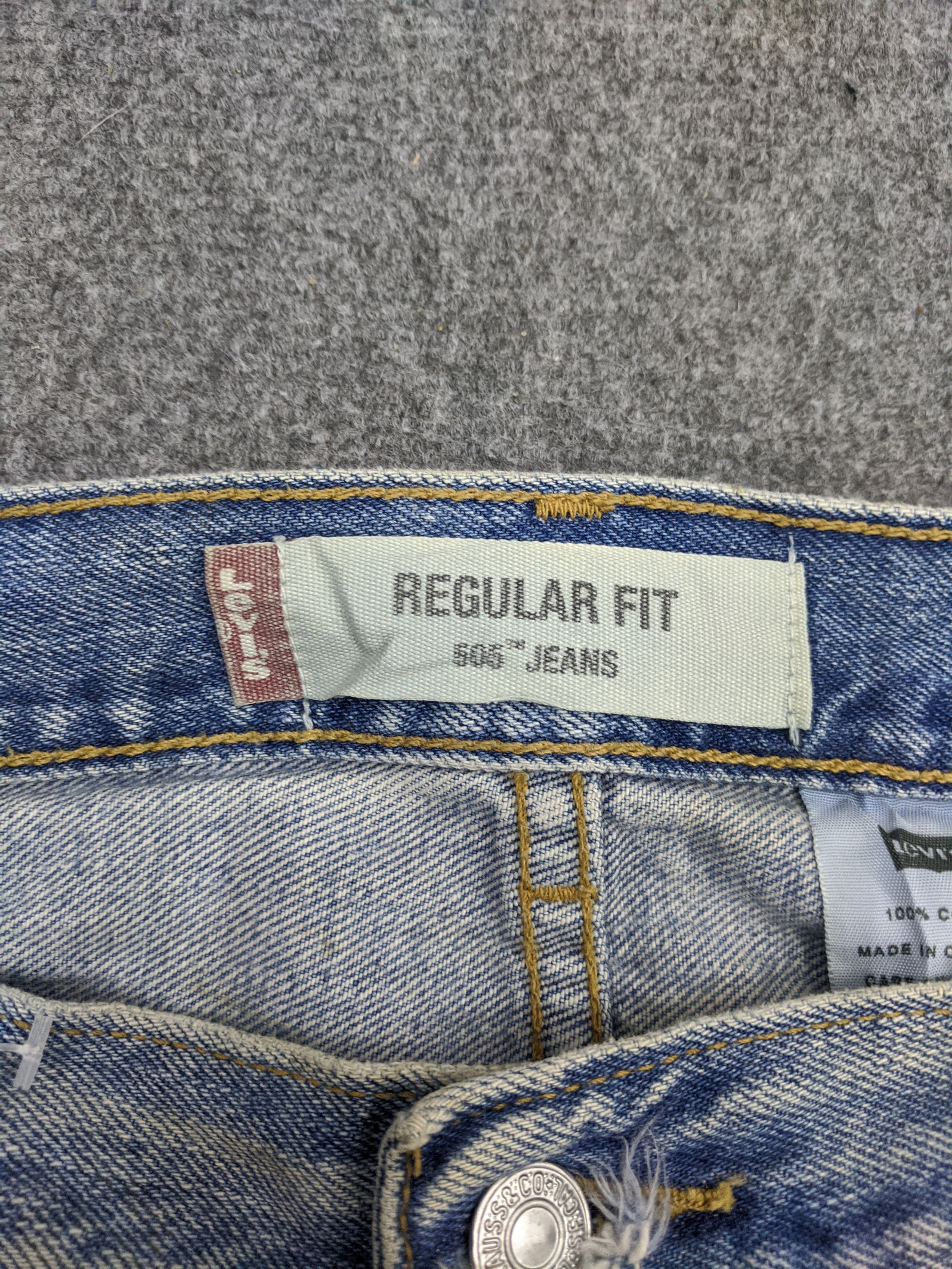 Levi's × Vintage Vintage Levis 505 Light Wash Jeans DP0735 Size US 37 - 10 Thumbnail