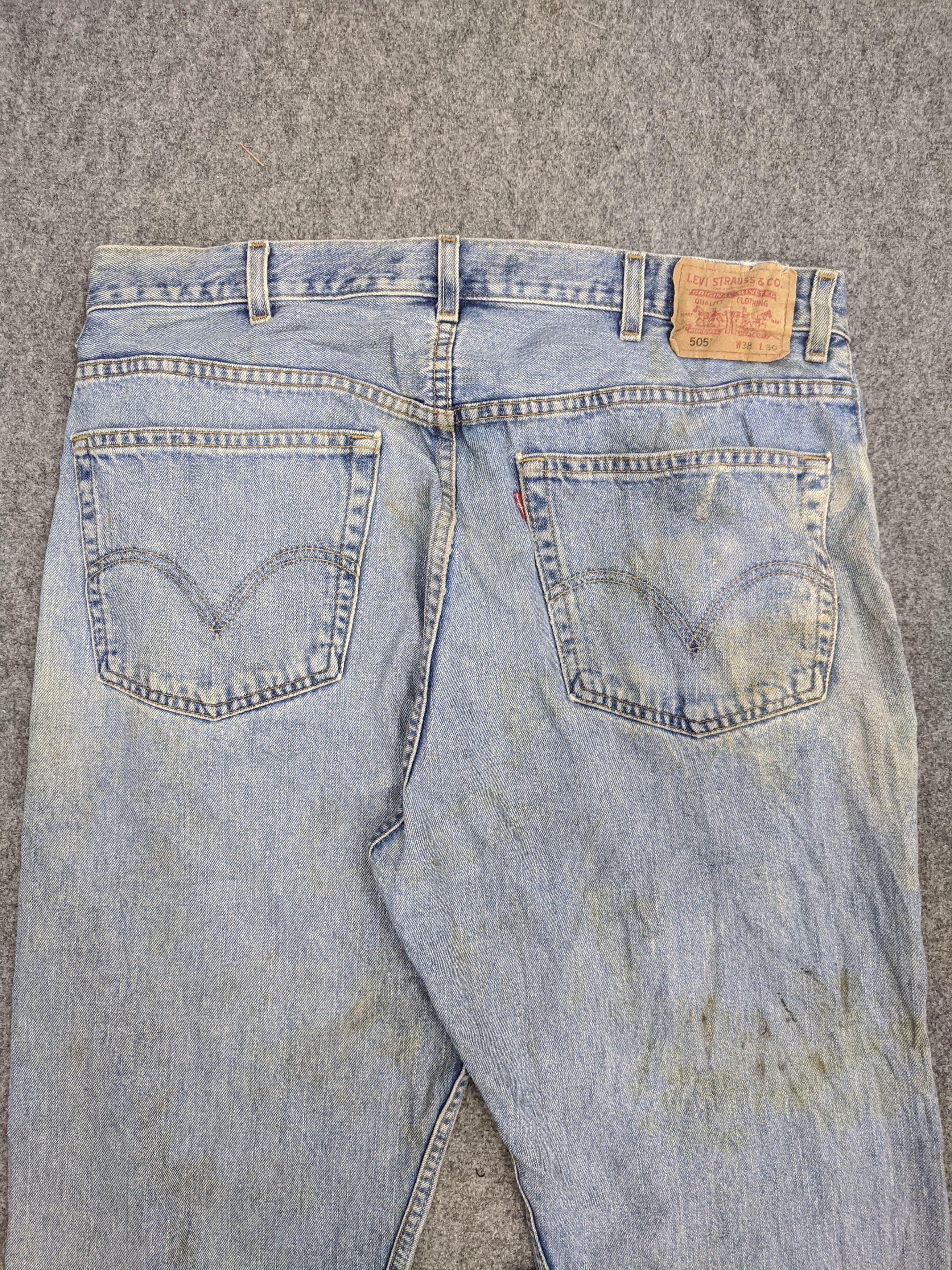 Levi's × Vintage Vintage Levis 505 Light Wash Jeans DP0735 Size US 37 - 4 Thumbnail