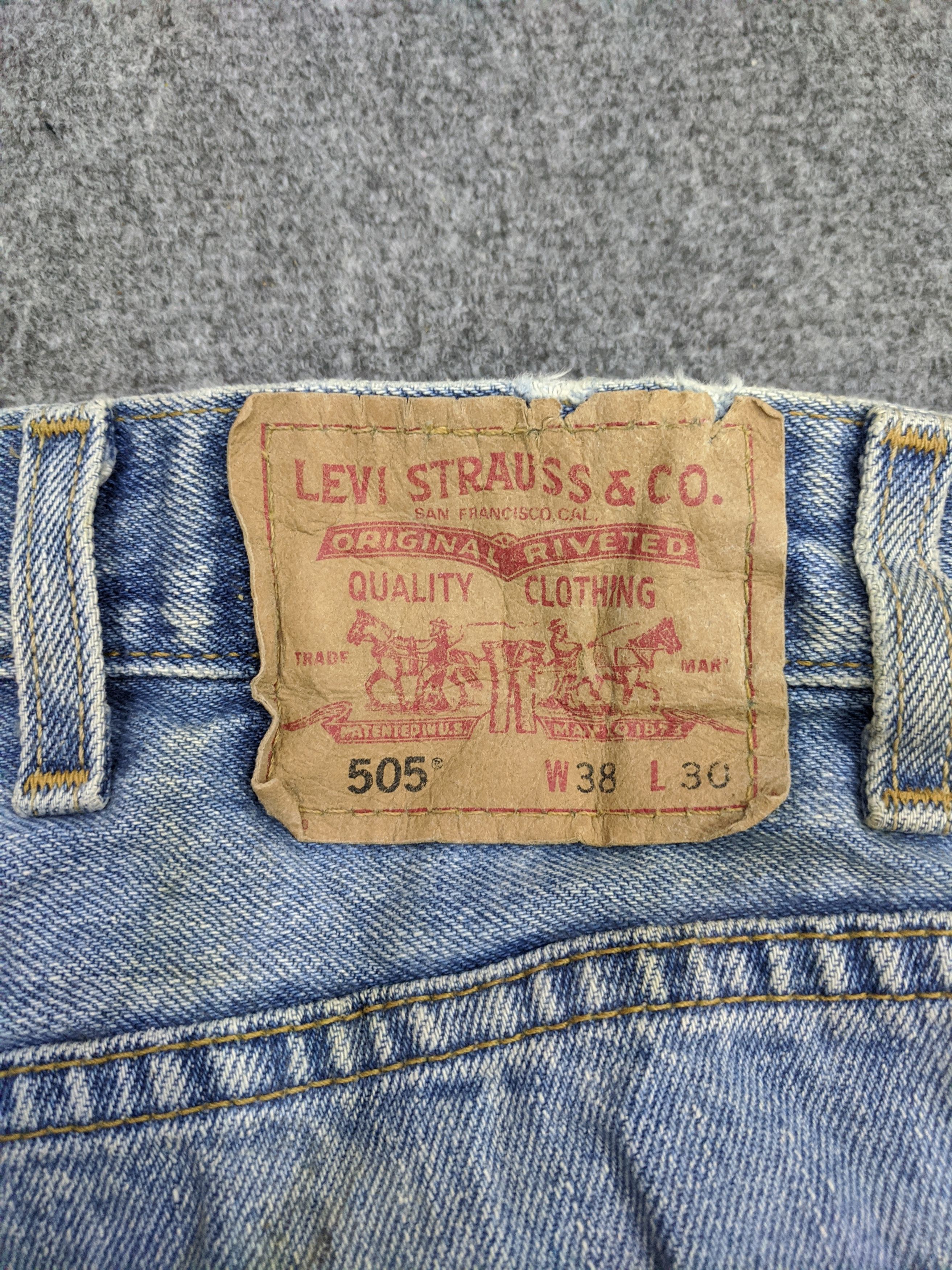 Levi's × Vintage Vintage Levis 505 Light Wash Jeans DP0735 Size US 37 - 5 Thumbnail