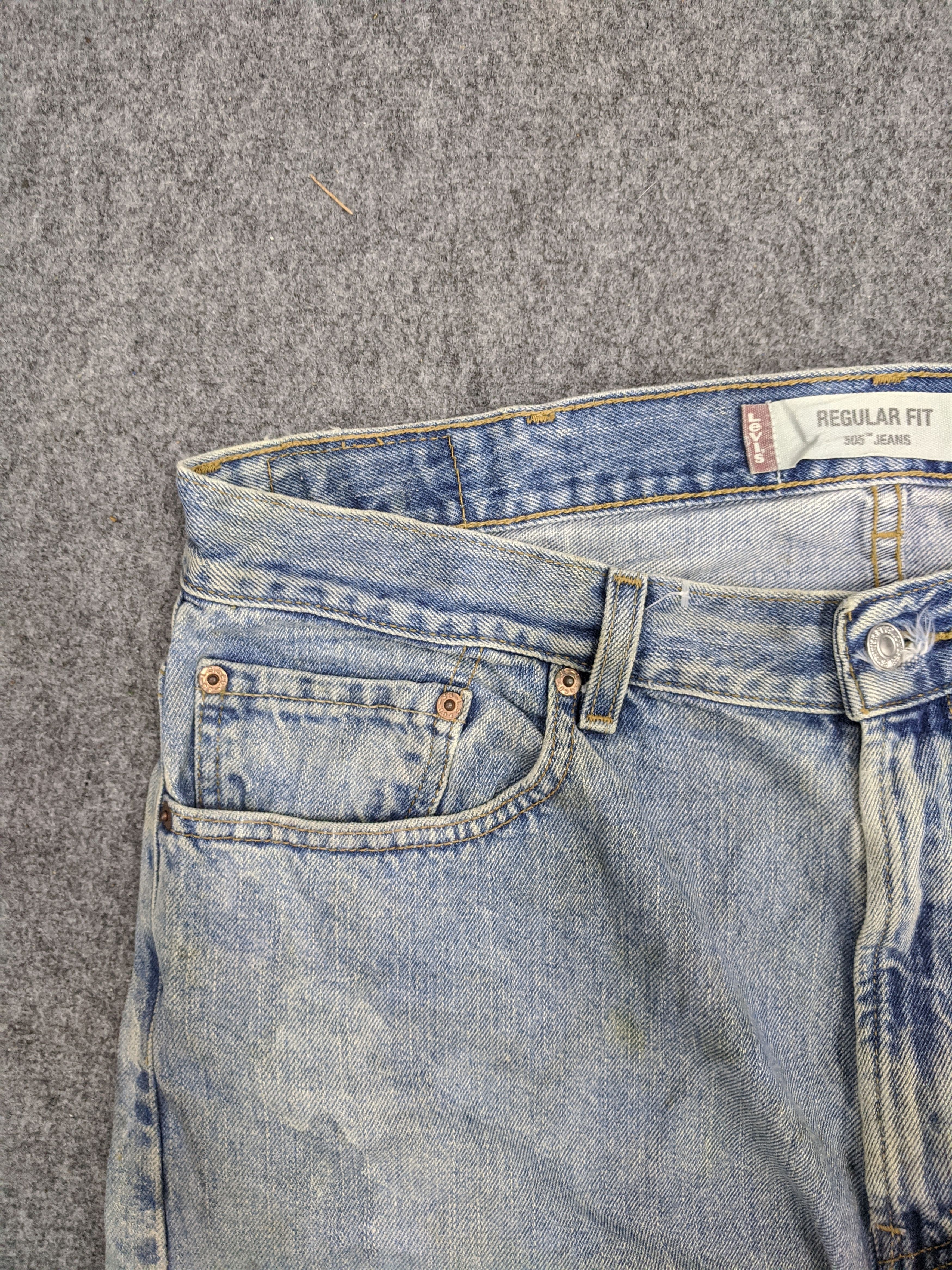 Levi's × Vintage Vintage Levis 505 Light Wash Jeans DP0735 Size US 37 - 9 Thumbnail