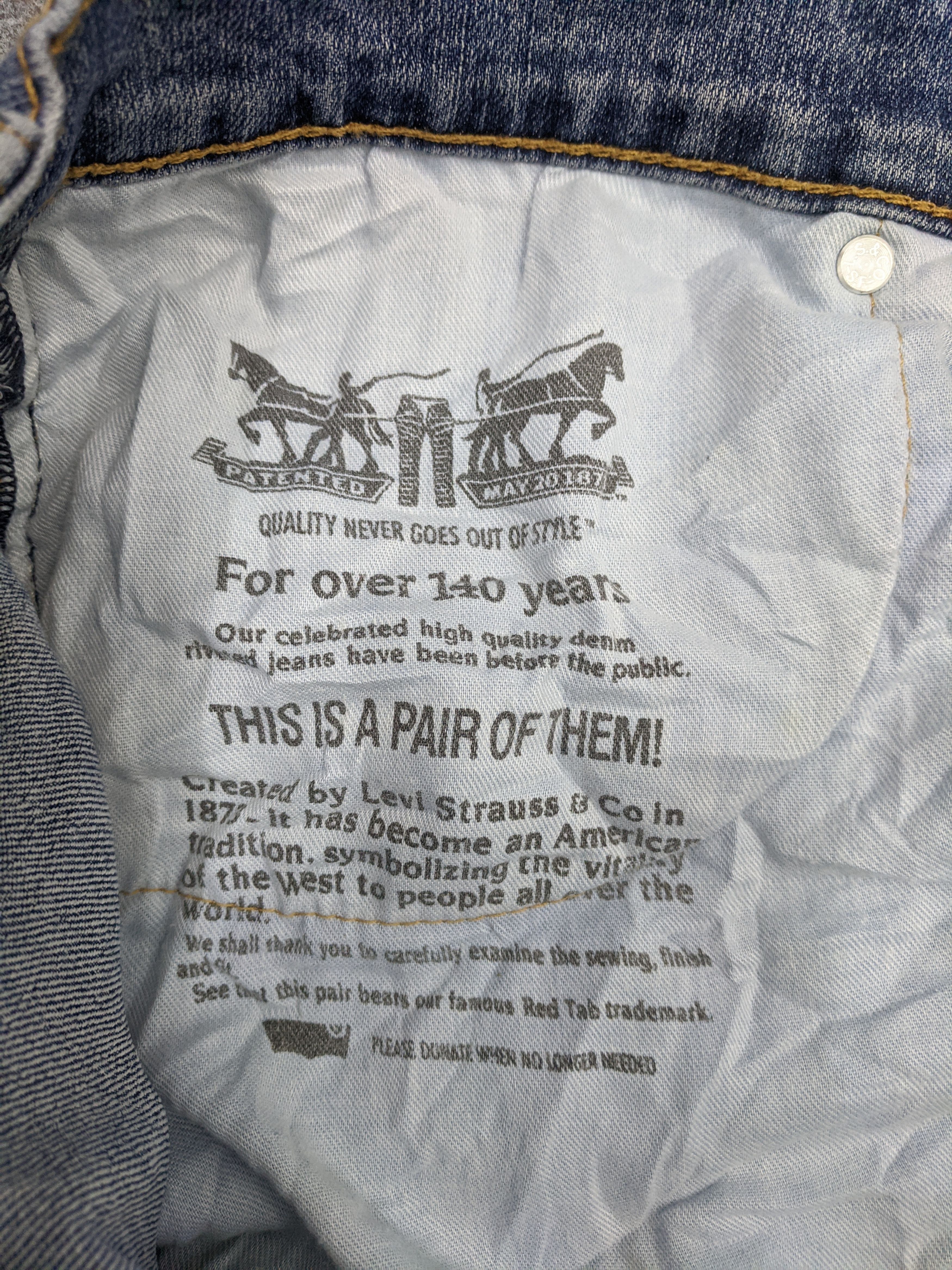 Levi's × Vintage Vintage Levis 505 Light Wash Jeans DP0733 Size US 37 - 16 Thumbnail