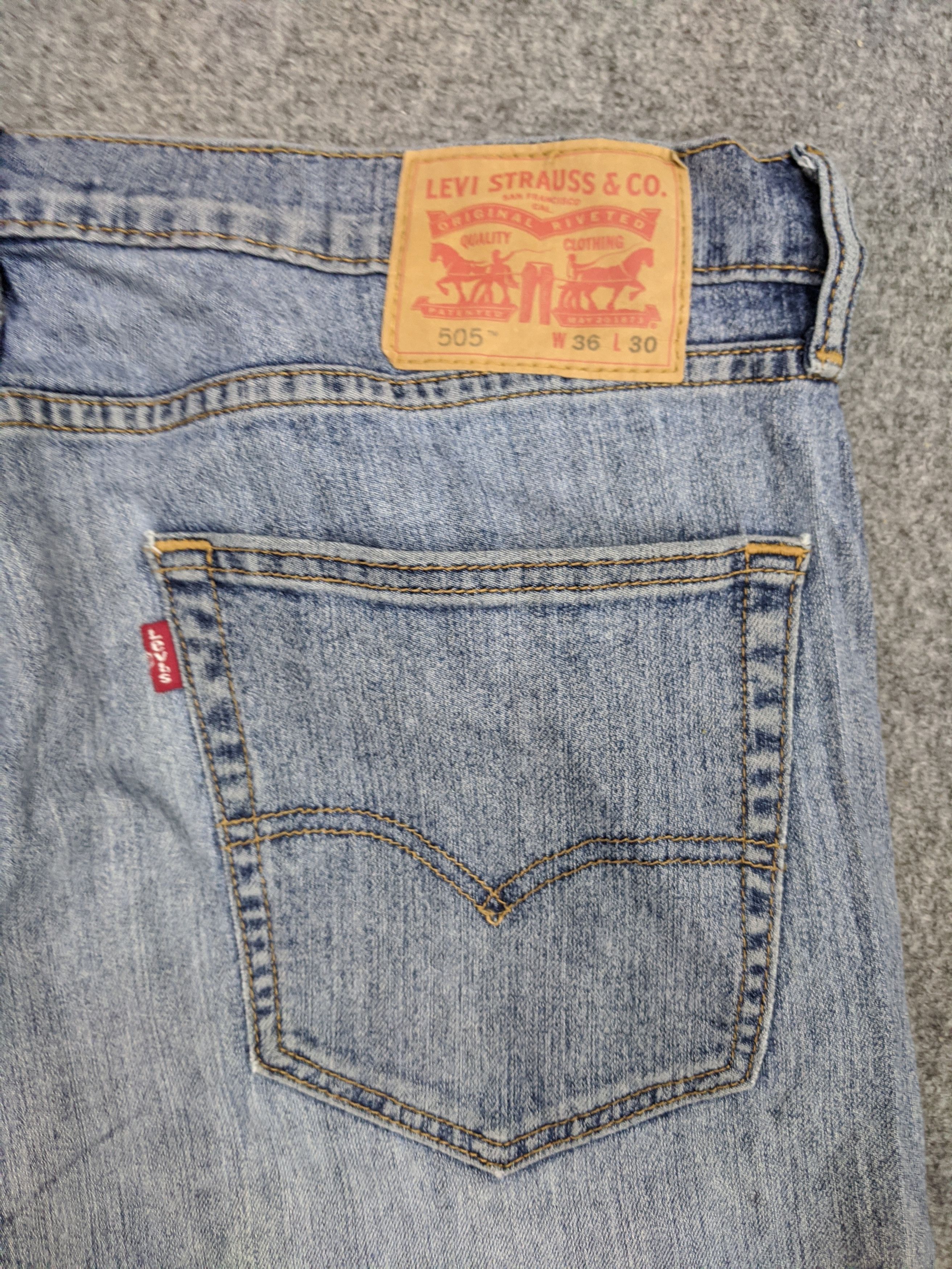 Levi's × Vintage Vintage Levis 505 Light Wash Jeans DP0733 Size US 37 - 14 Thumbnail