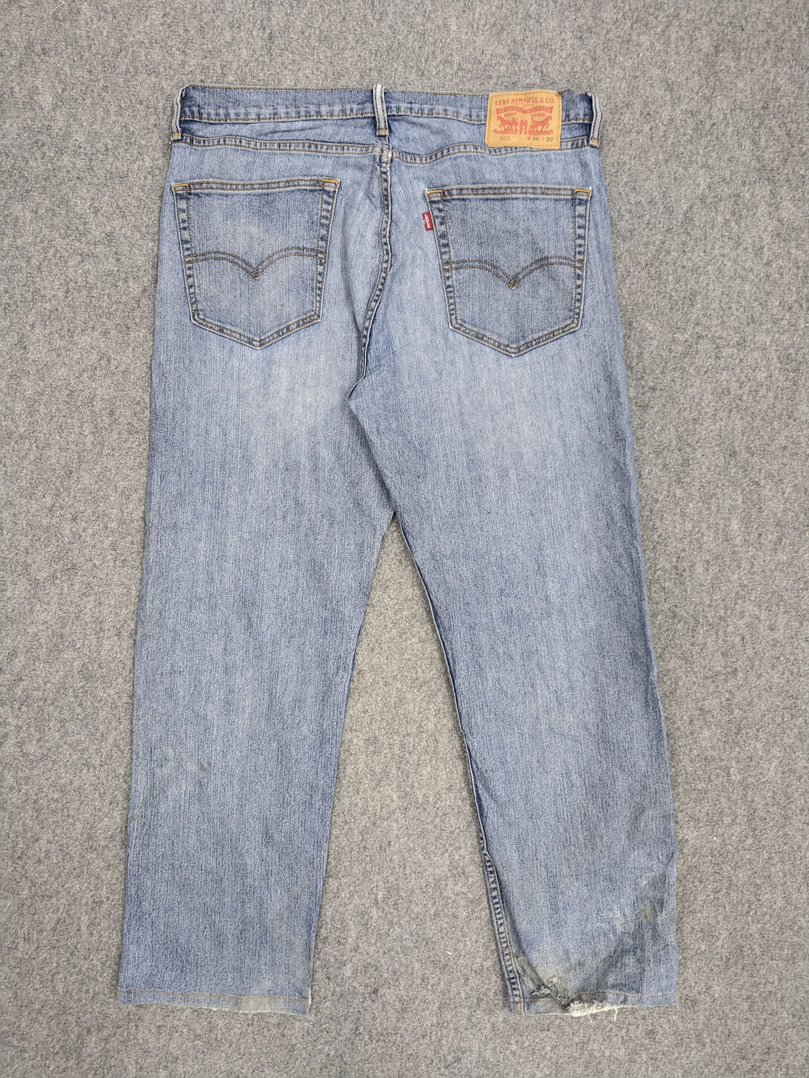 Levi's × Vintage Vintage Levis 505 Light Wash Jeans DP0733 Size US 37 - 3 Thumbnail