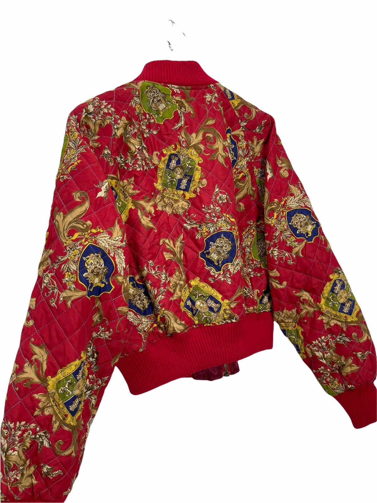 Japanese Brand Vtg 90s Japan Crop Jacket Quilted Baroque 6🟩 Size US M / EU 48-50 / 2 - 6 Thumbnail