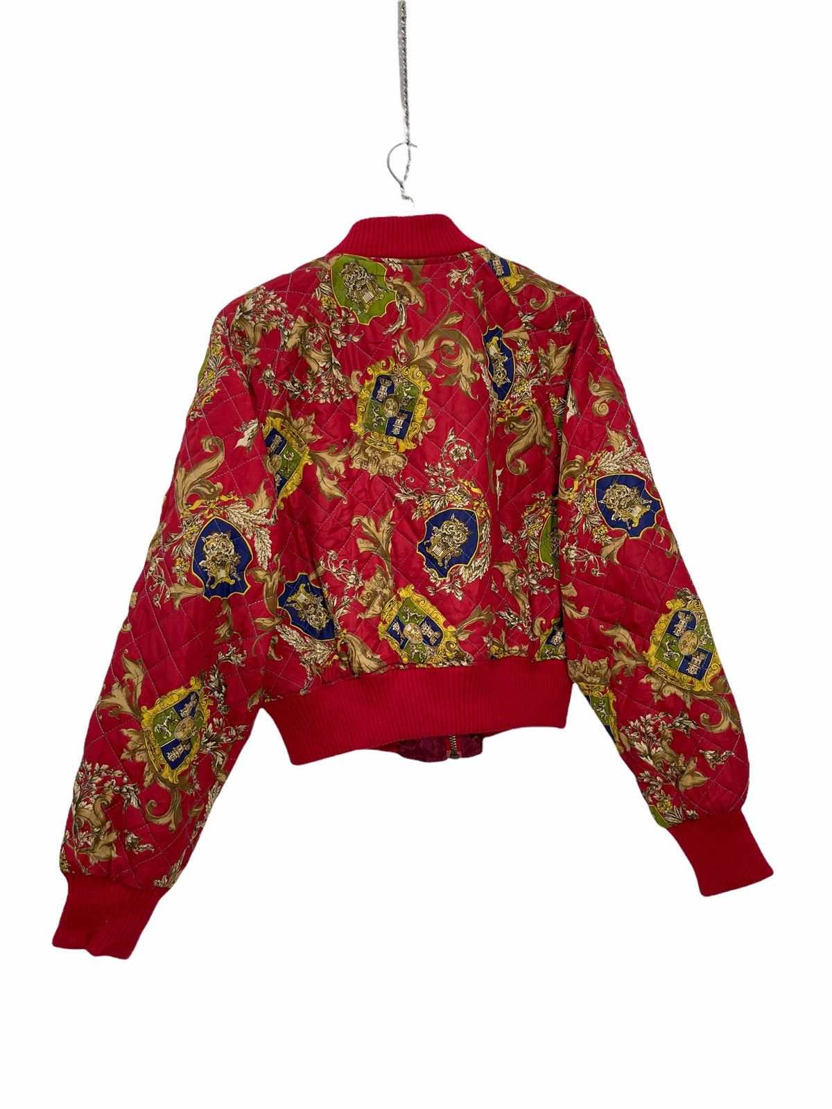 Japanese Brand Vtg 90s Japan Crop Jacket Quilted Baroque 6🟩 Size US M / EU 48-50 / 2 - 5 Thumbnail