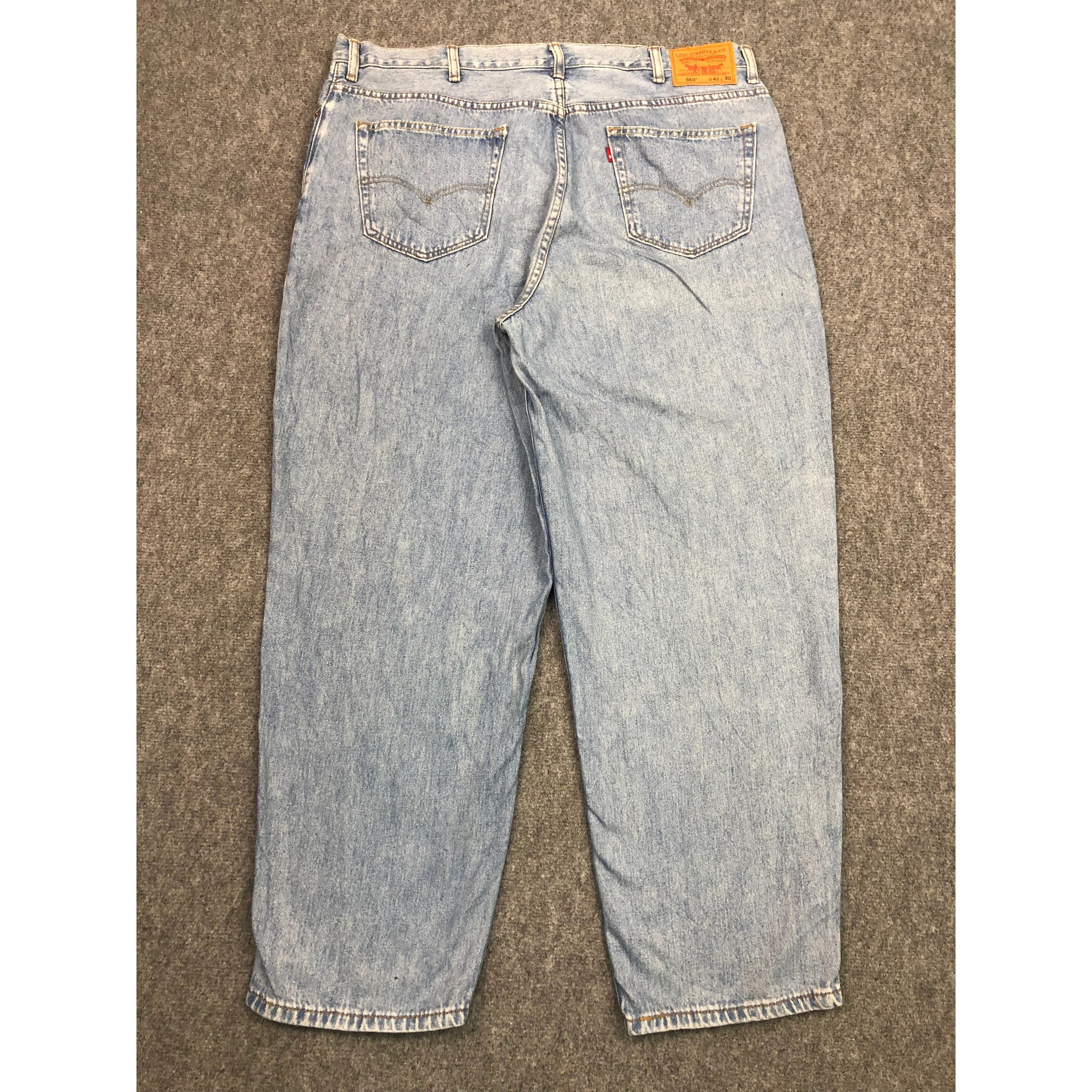 Levi's Vintage Levis 560 Jeans Light Wash DP0542 Size US 43 - 2 Thumbnail