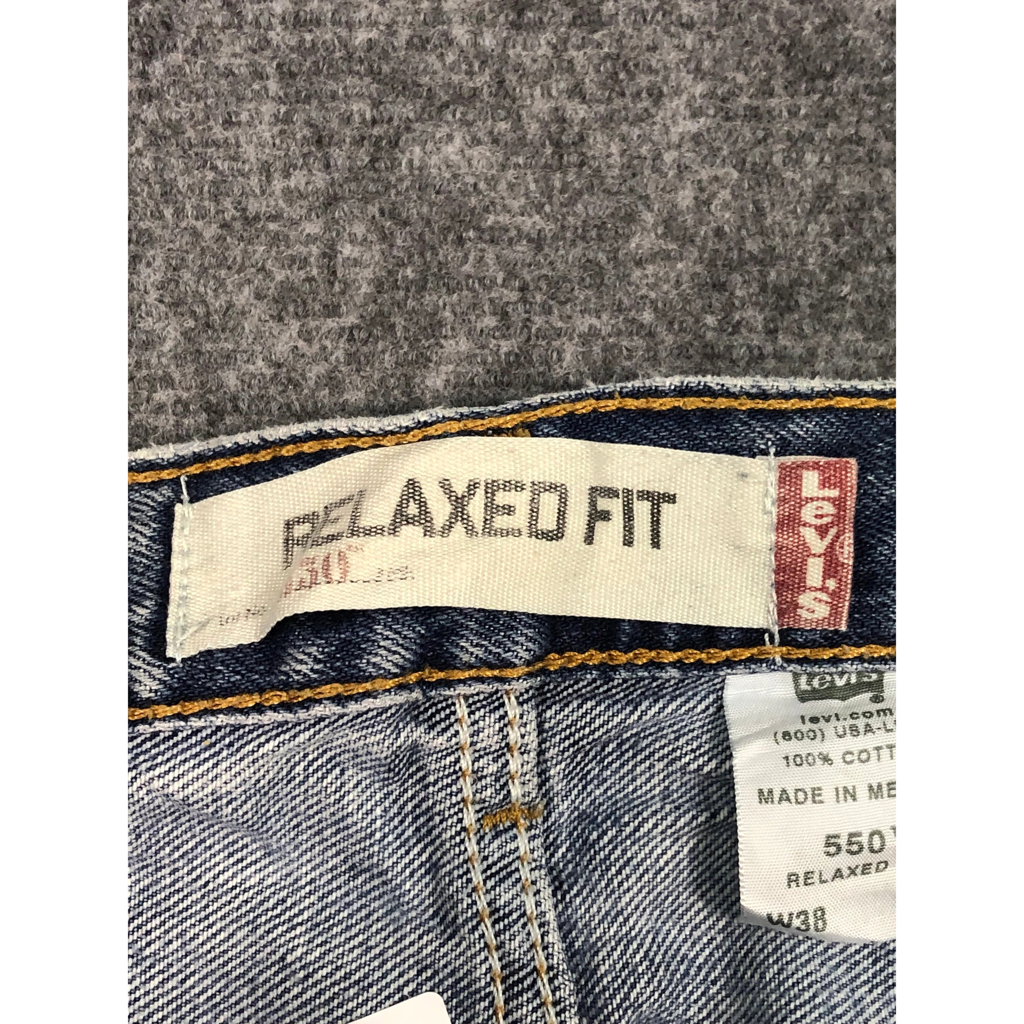 Levi's Vintage Levis 550 Relaxed Fit Faded Denim DP0152 Size US 38 / EU 54 - 6 Thumbnail