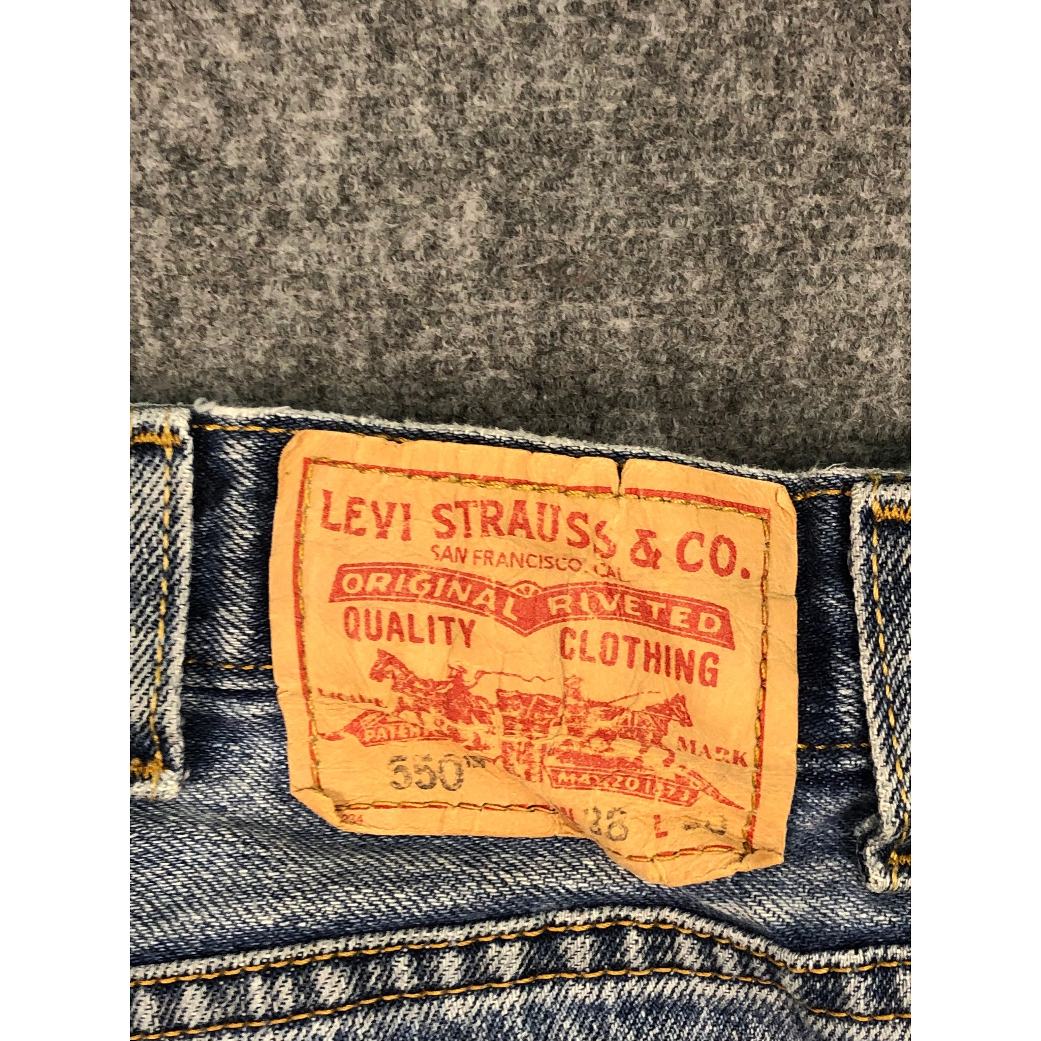 Levi's Vintage Levis 550 Relaxed Fit Faded Denim DP0152 Size US 38 / EU 54 - 5 Thumbnail