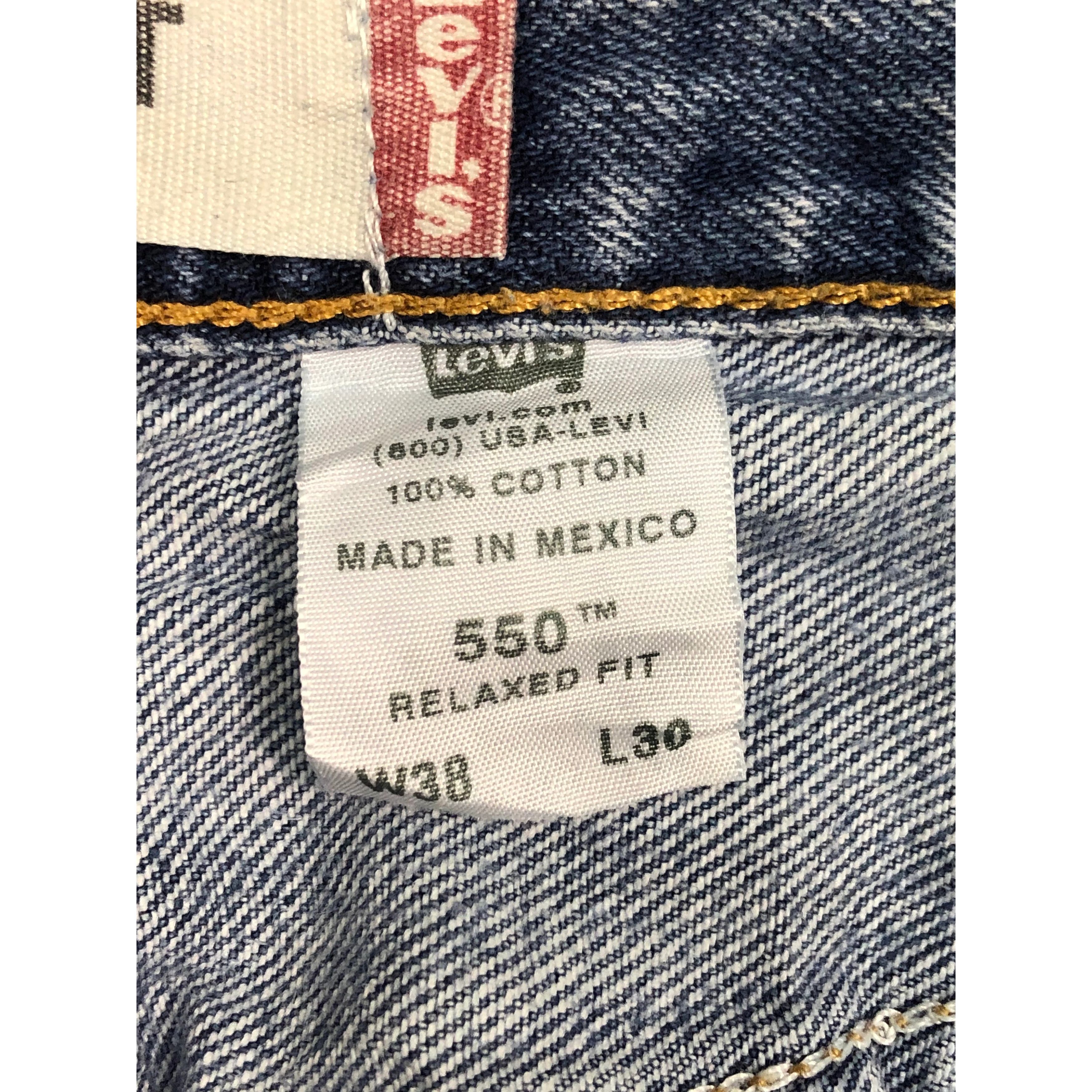 Levi's Vintage Levis 550 Relaxed Fit Faded Denim DP0152 Size US 38 / EU 54 - 7 Thumbnail