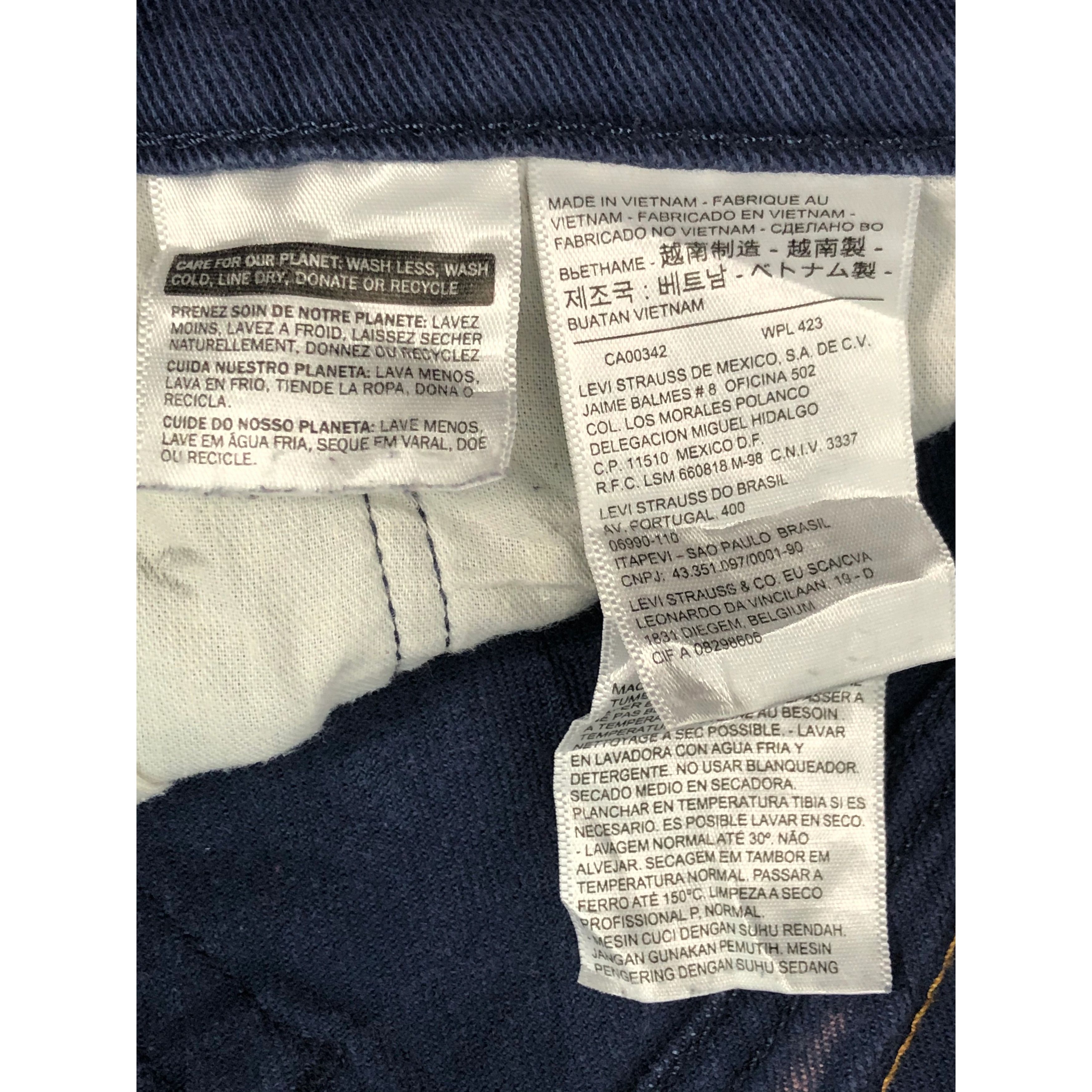 Levi's Vintage Levis 511 Super Black Skinny Jeans DP0049 Size US 36 / EU 52 - 6 Thumbnail
