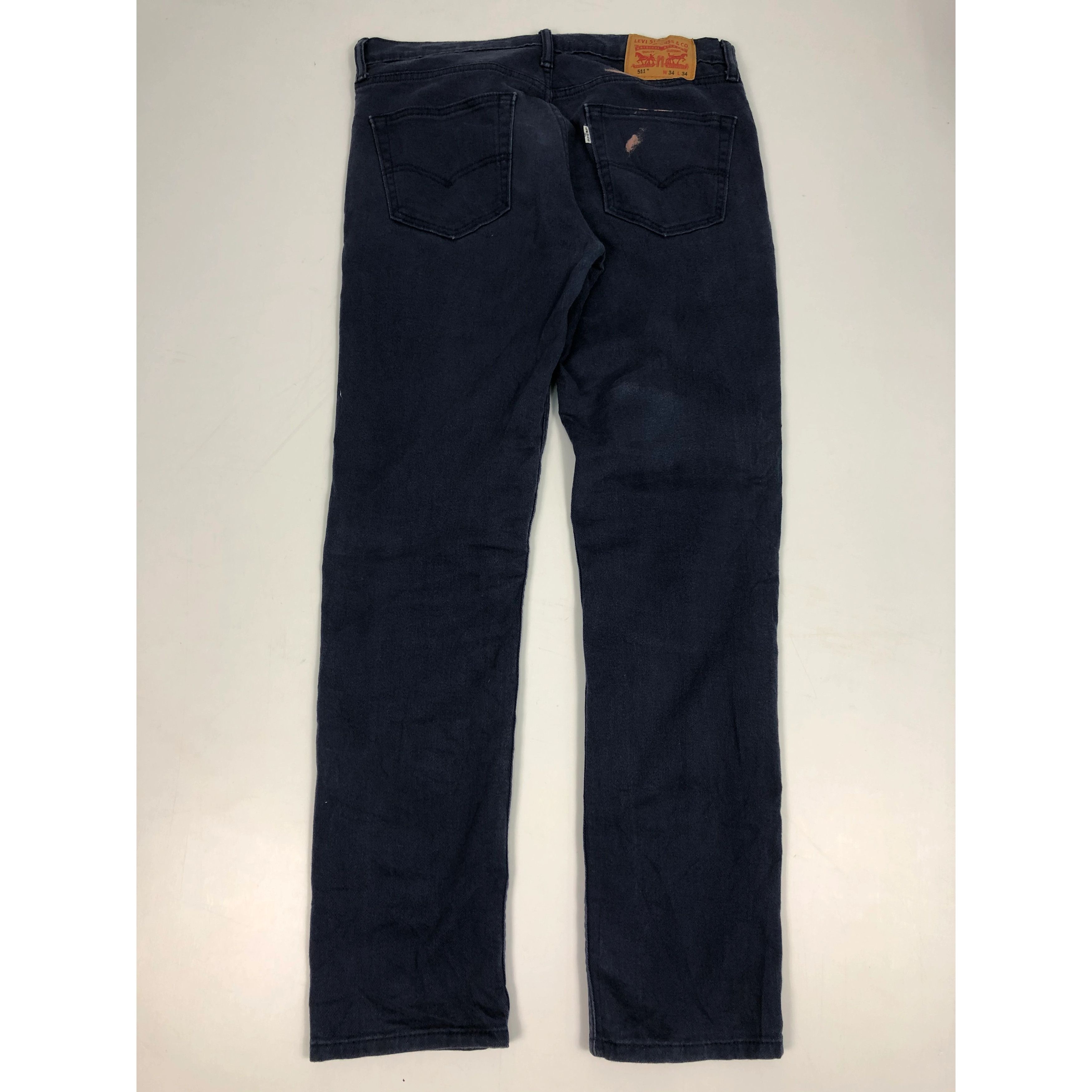 Levi's Vintage Levis 511 Super Black Skinny Jeans DP0049 Size US 36 / EU 52 - 2 Thumbnail
