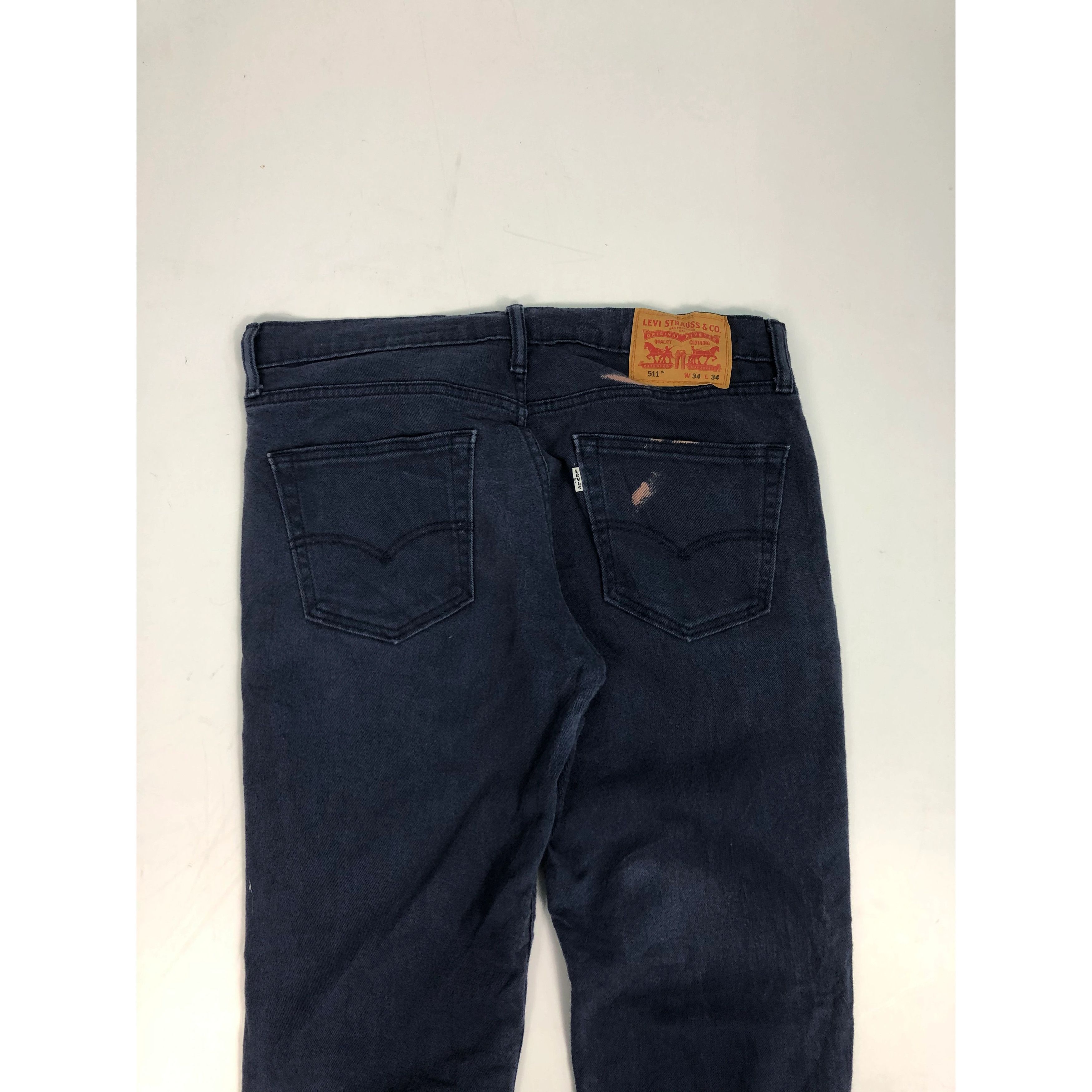 Levi's Vintage Levis 511 Super Black Skinny Jeans DP0049 Size US 36 / EU 52 - 4 Thumbnail