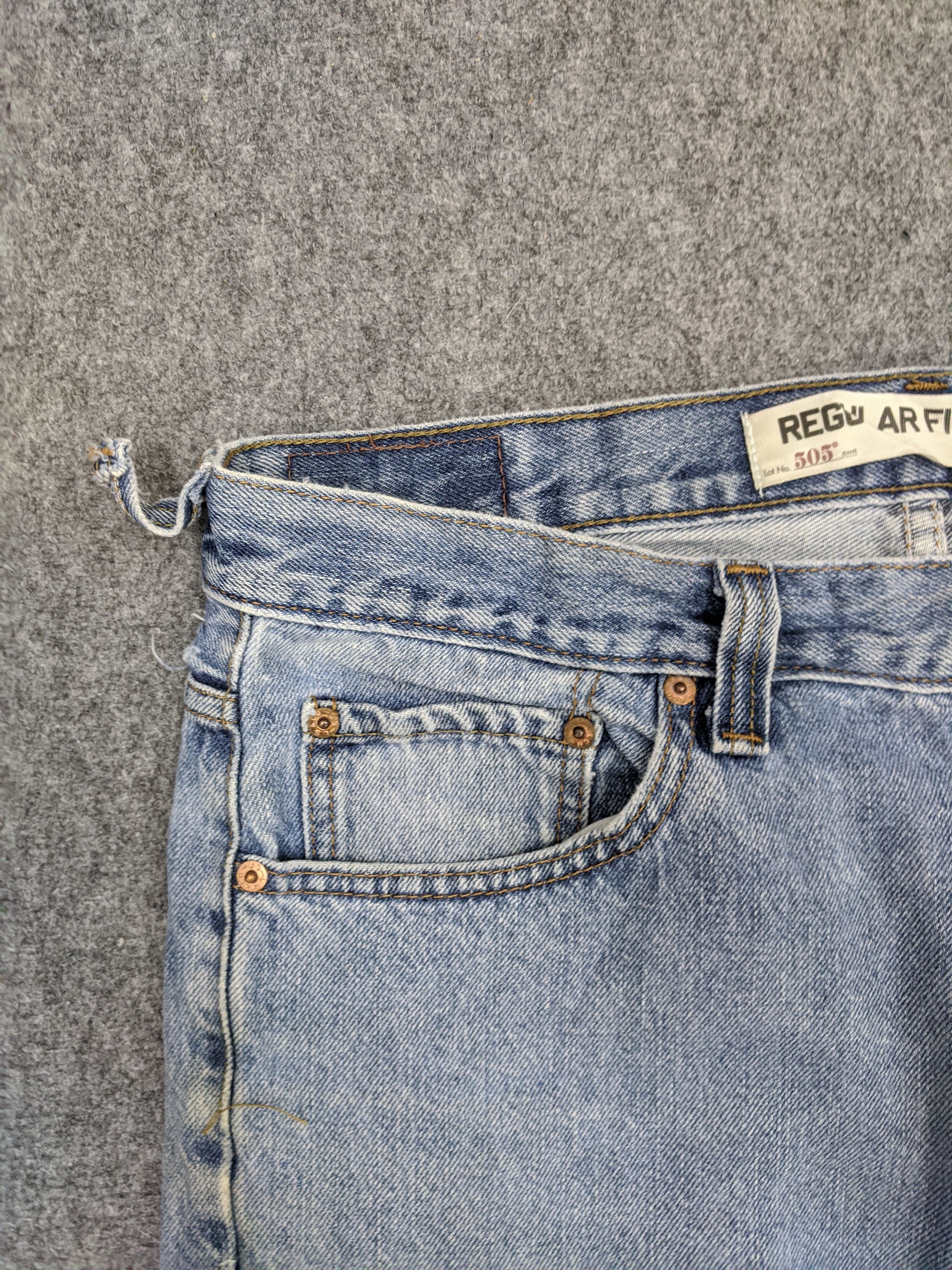 Levi's Vintage Levis 505 Light Wash Jeans DP0728 Size US 36 / EU 52 - 10 Thumbnail