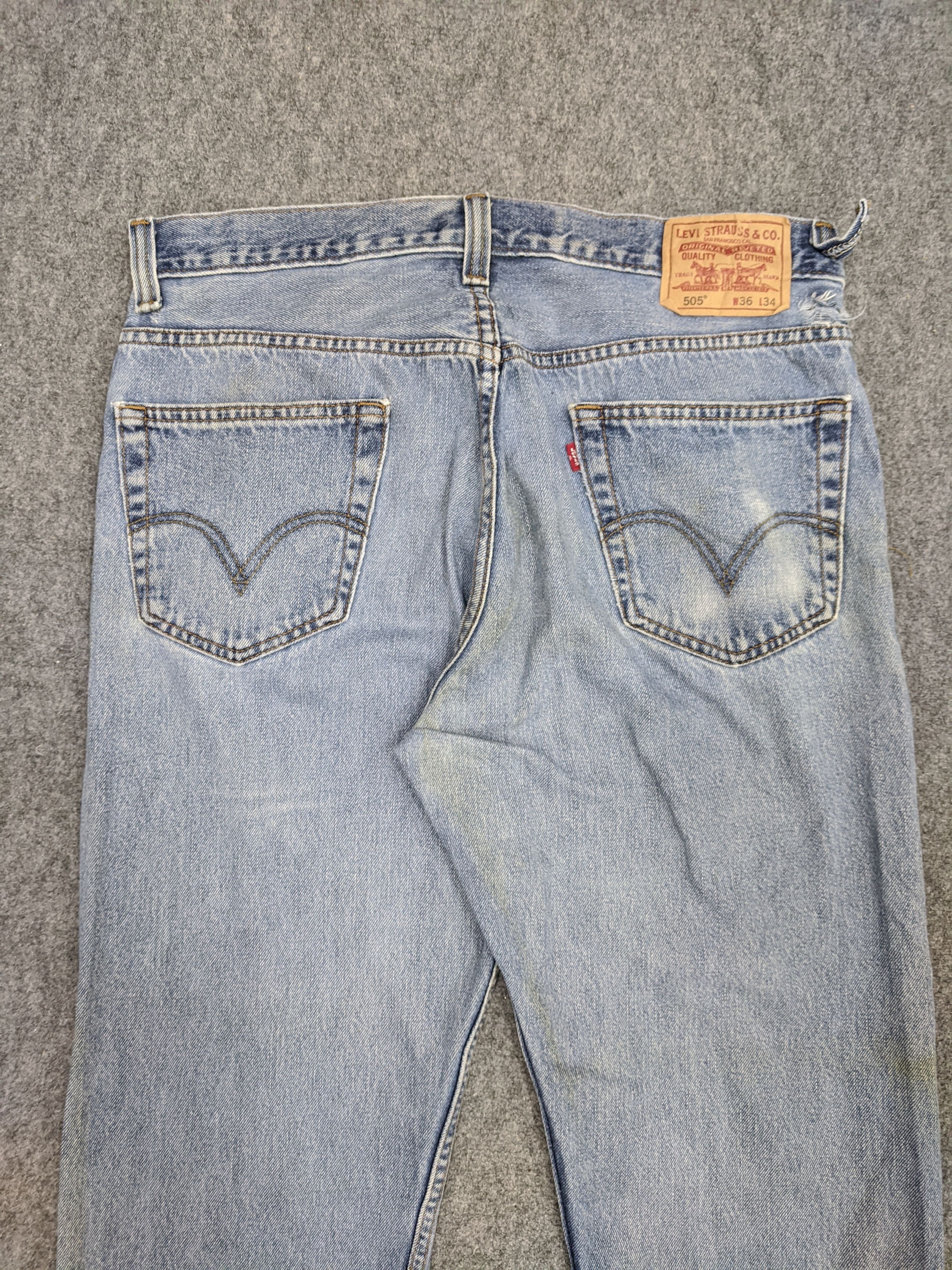 Levi's Vintage Levis 505 Light Wash Jeans DP0728 Size US 36 / EU 52 - 4 Thumbnail