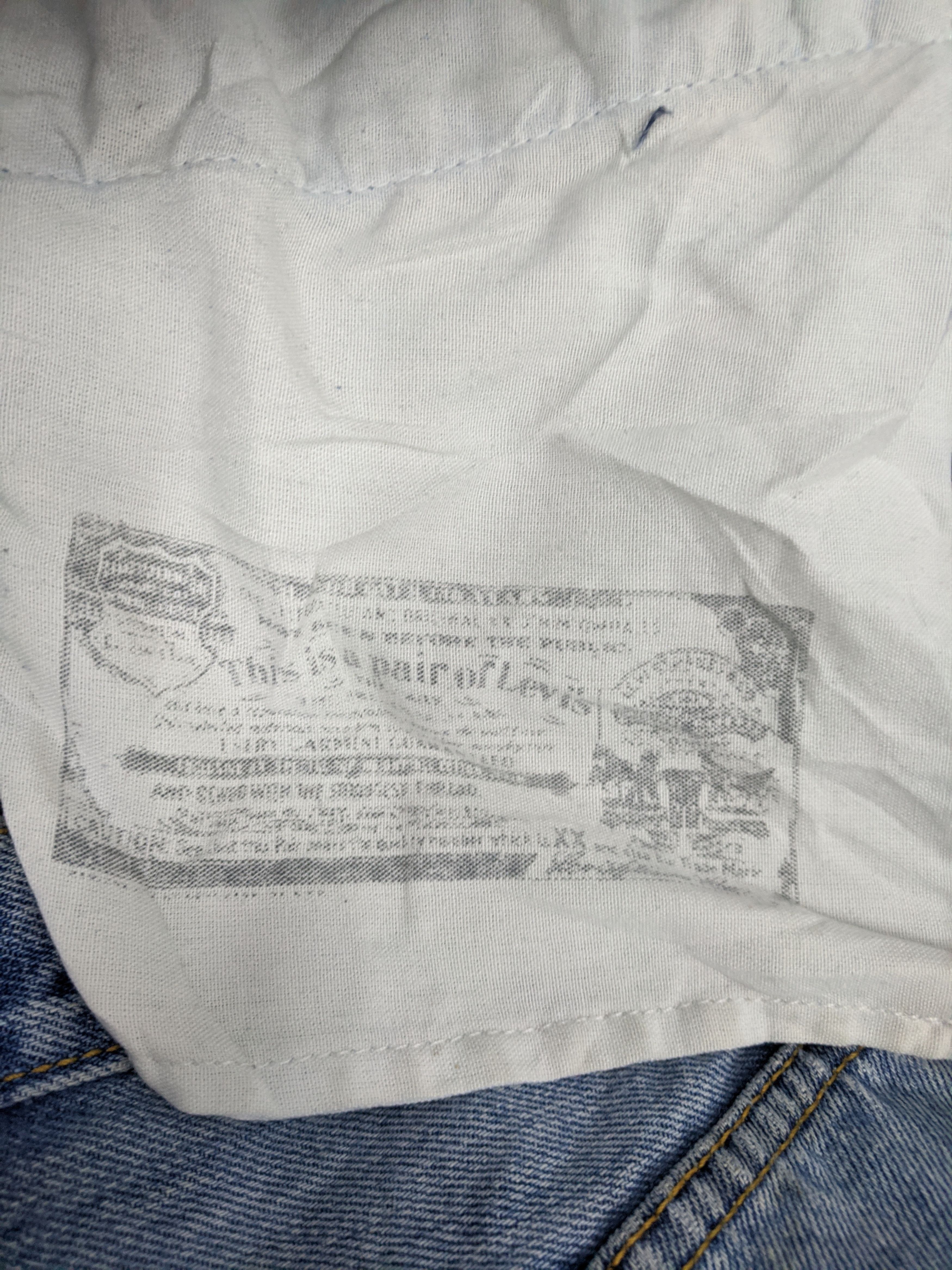 Levi's Vintage 90s Levis 501 Jeans DP0822 Size US 42 / EU 58 - 16 Thumbnail