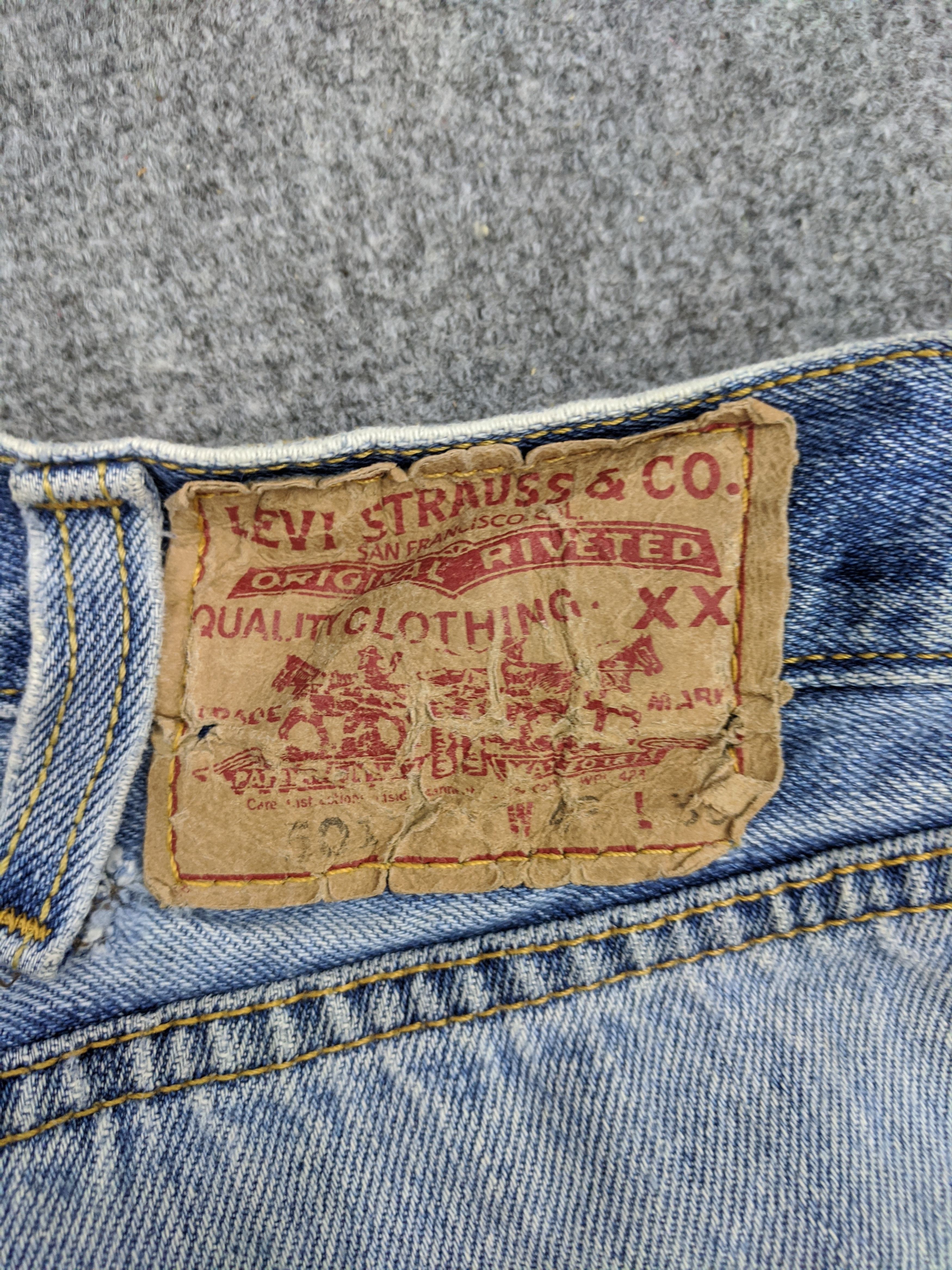 Levi's Vintage 90s Levis 501 Jeans DP0822 Size US 42 / EU 58 - 5 Thumbnail