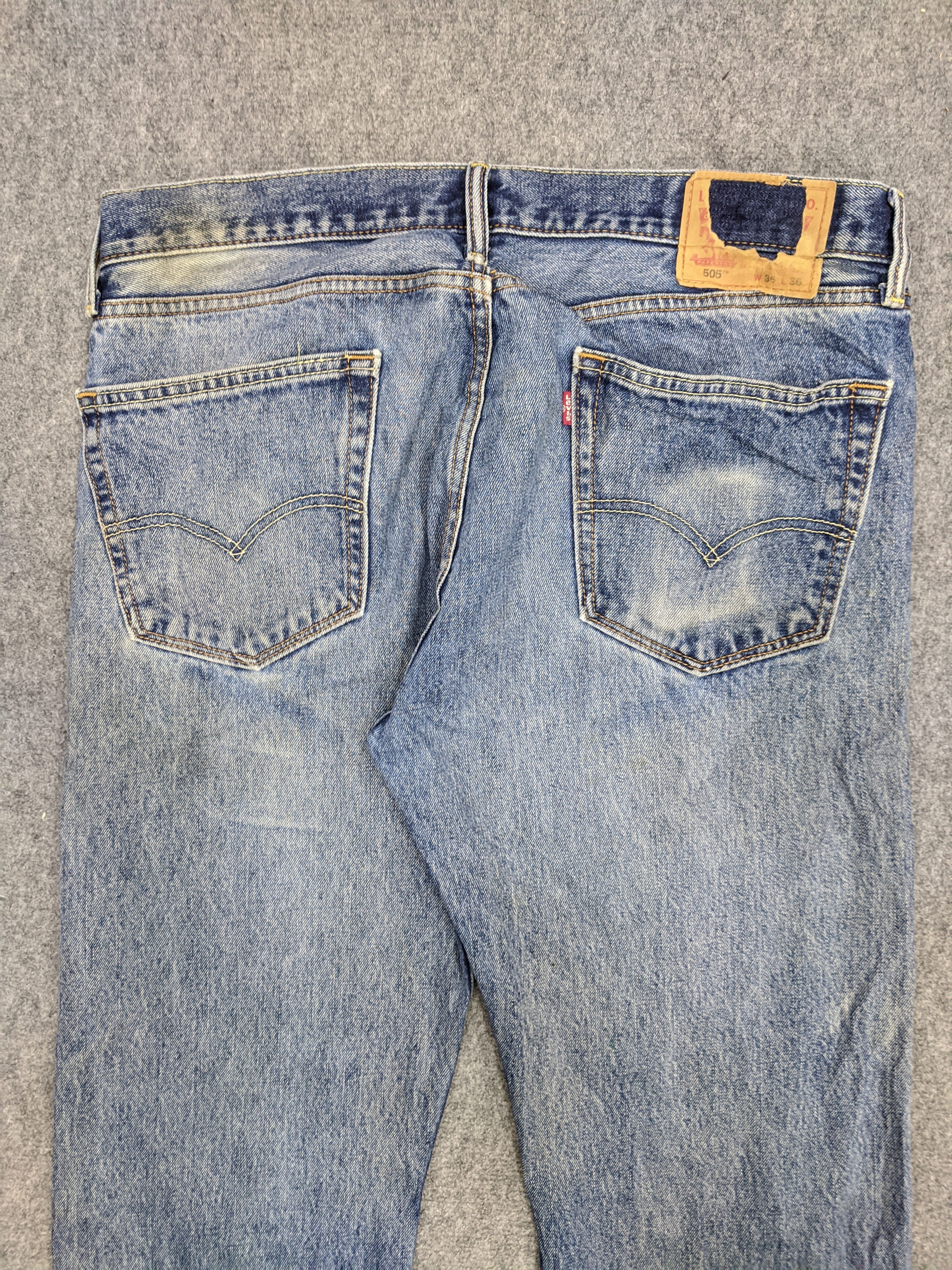 Levi's × Vintage Vintage Levis 505 Light Wash Jeans DP0857 Size US 37 - 4 Thumbnail