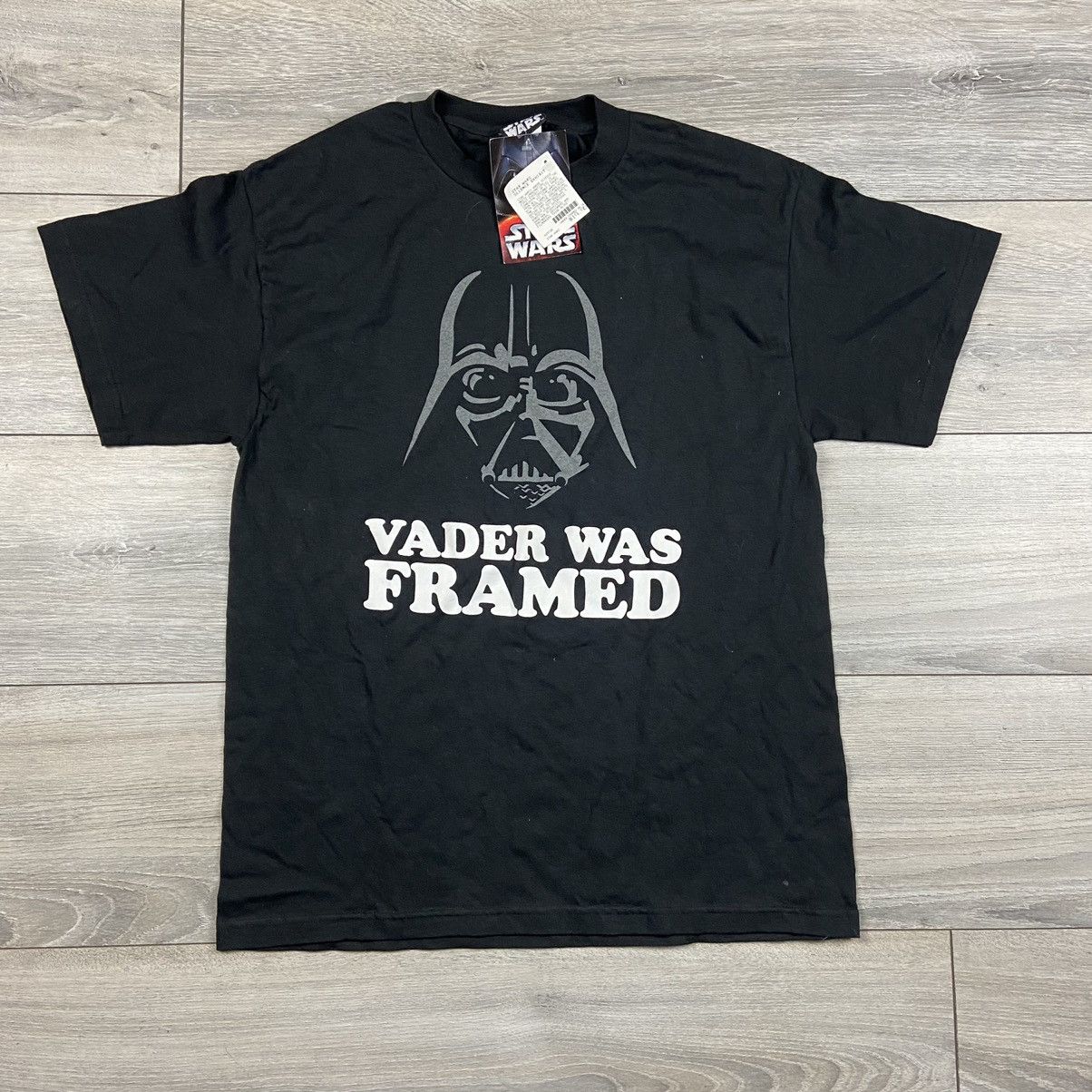 Darth vader was framed t shirt best sale