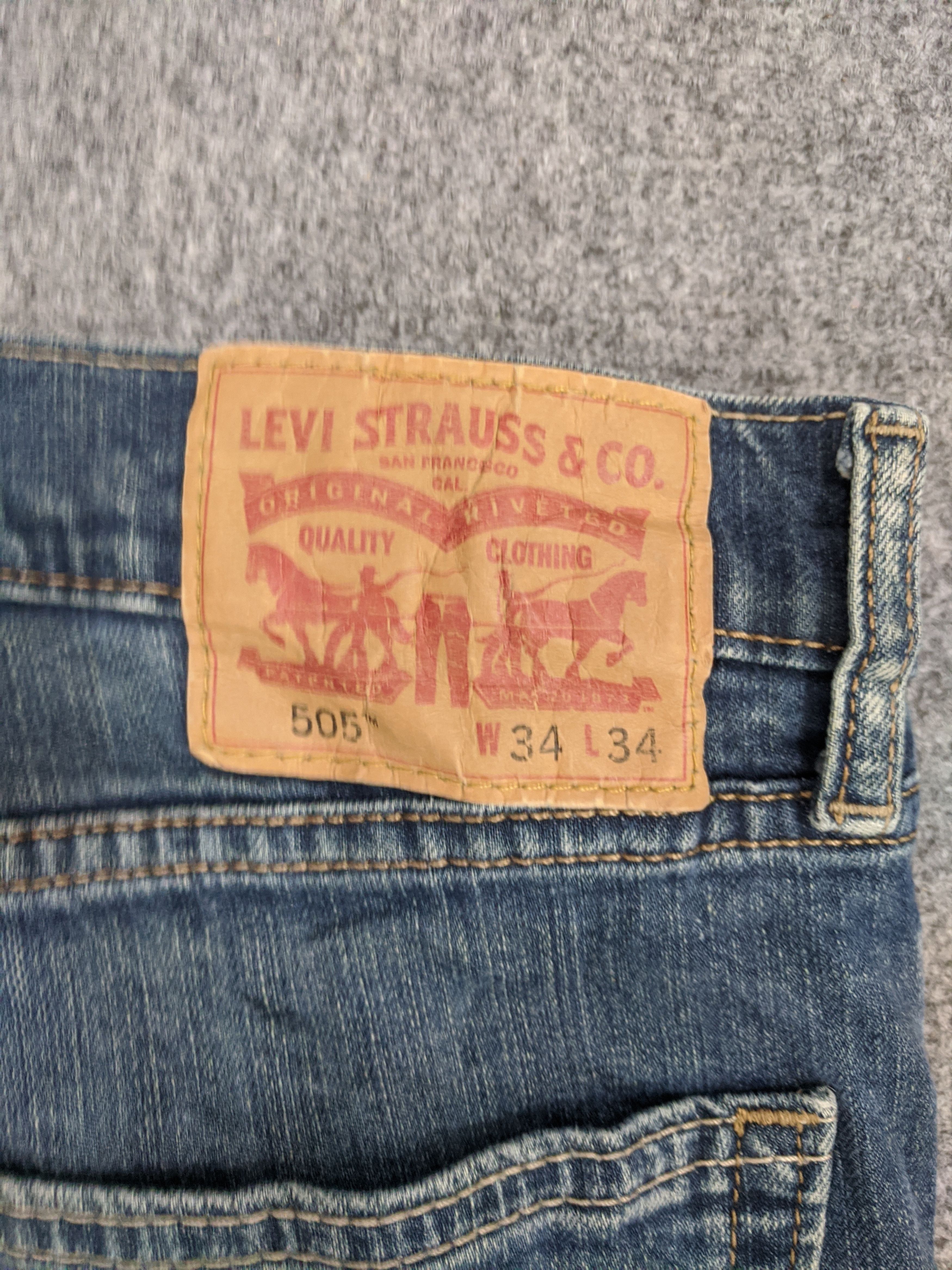 Levi's Vintage Levis 505 Light Wash Jeans DP0841 Size US 35 - 5 Thumbnail