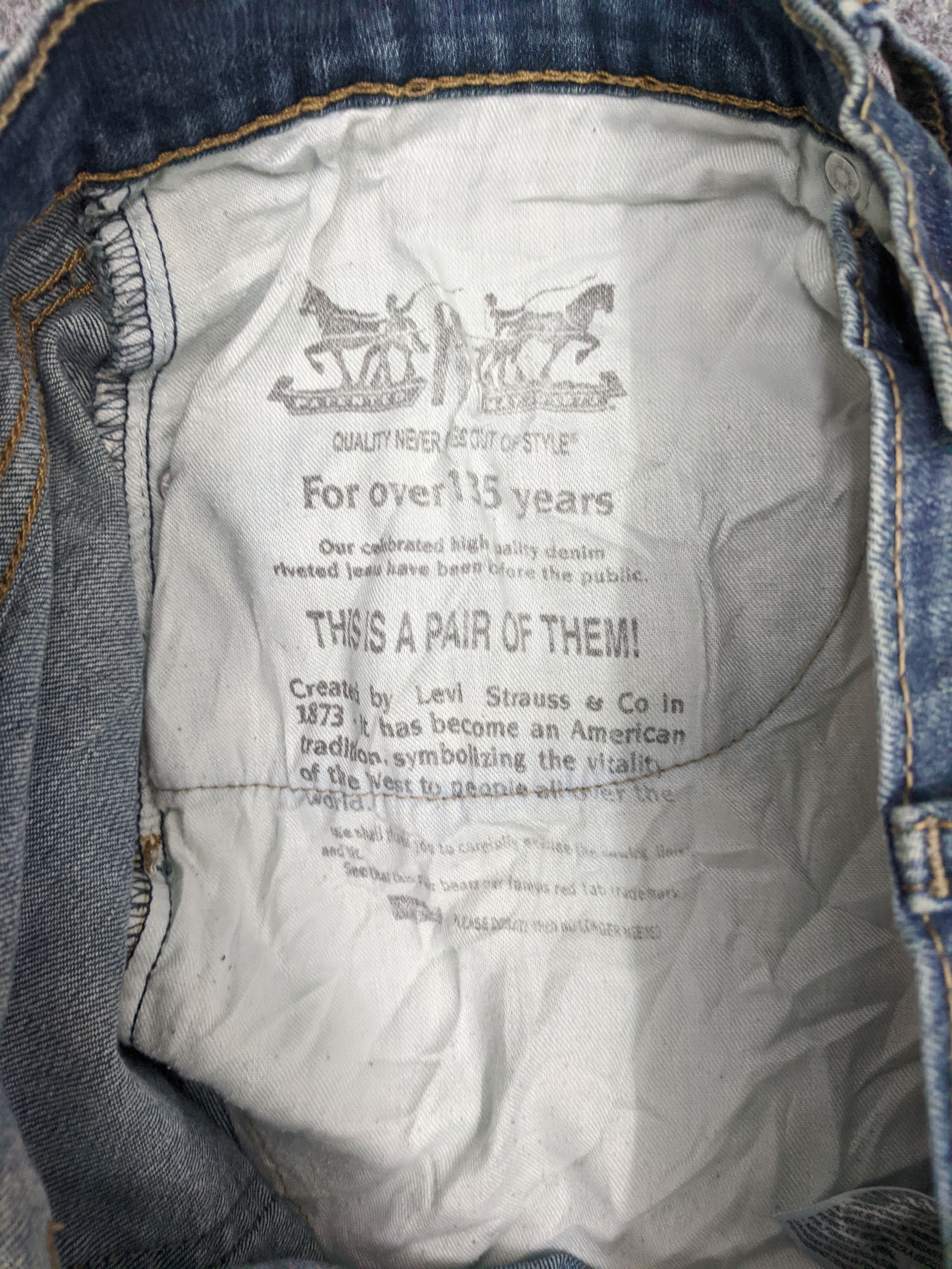 Levi's Vintage Levis 505 Light Wash Jeans DP0841 Size US 35 - 15 Thumbnail