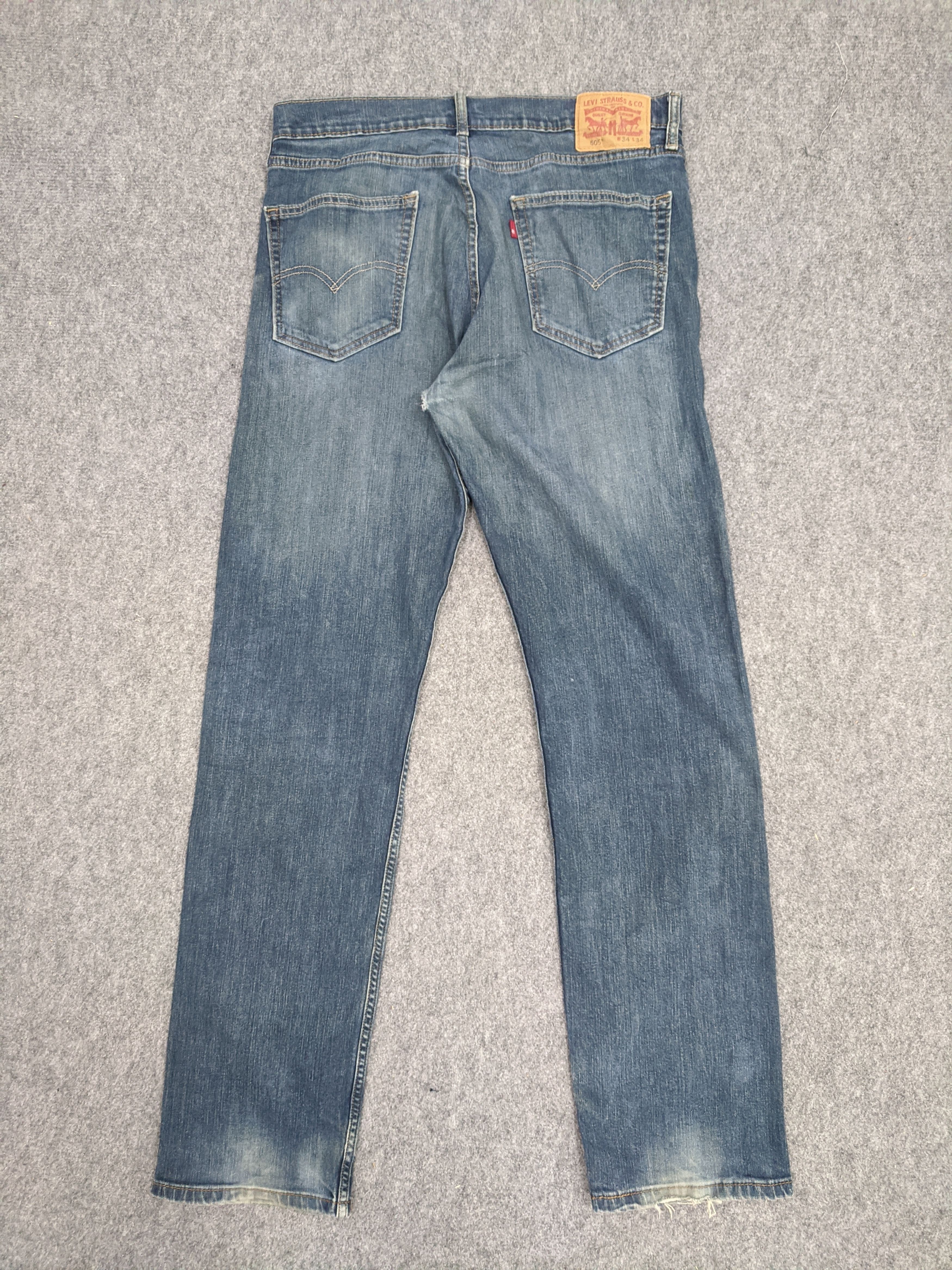 Levi's Vintage Levis 505 Light Wash Jeans DP0841 Size US 35 - 3 Thumbnail