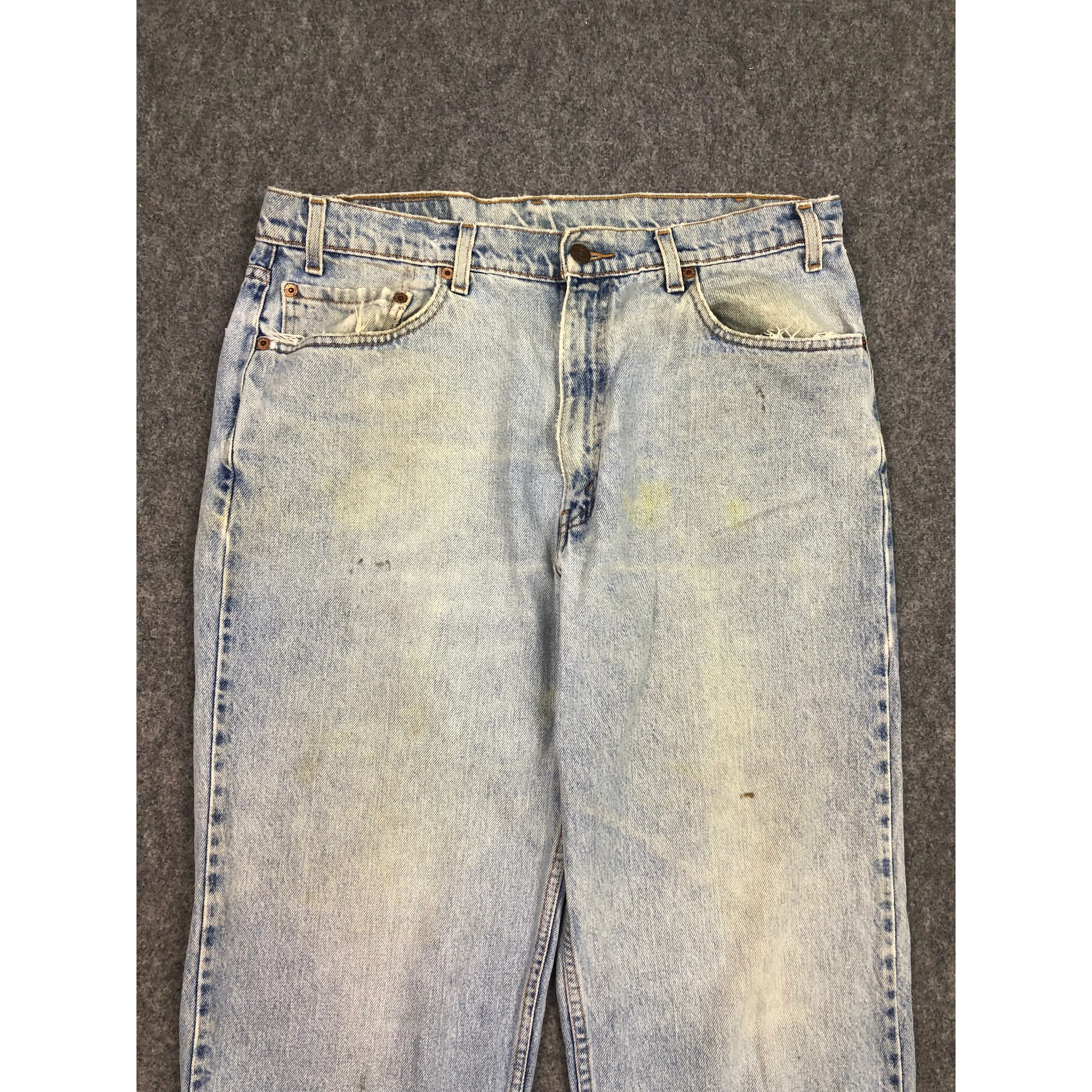 Levi's Vintage 90s Levis 550 Jeans Lightwash DP0416 Size US 36 / EU 52 - 3 Thumbnail