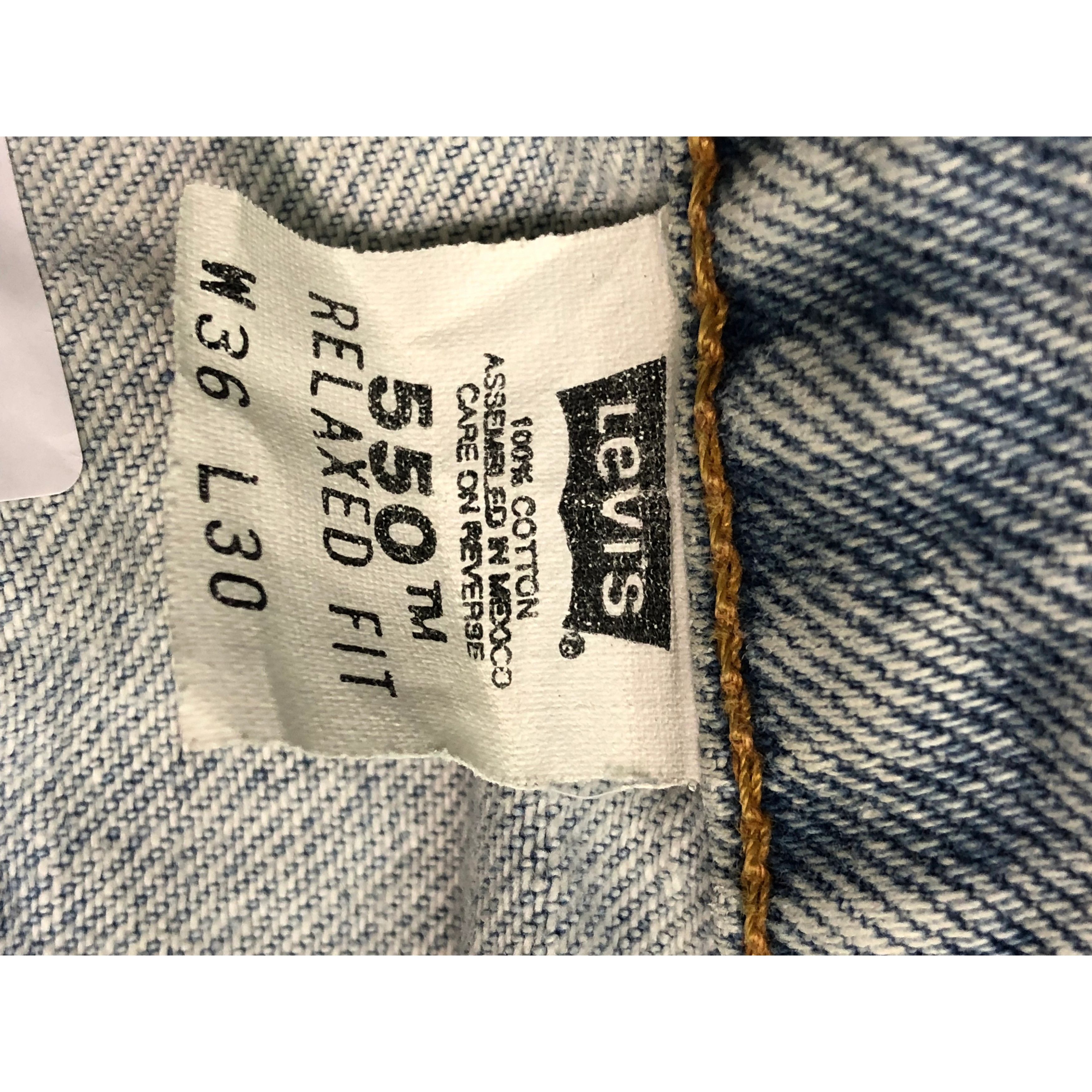 Levi's Vintage 90s Levis 550 Jeans Lightwash DP0416 Size US 36 / EU 52 - 8 Thumbnail