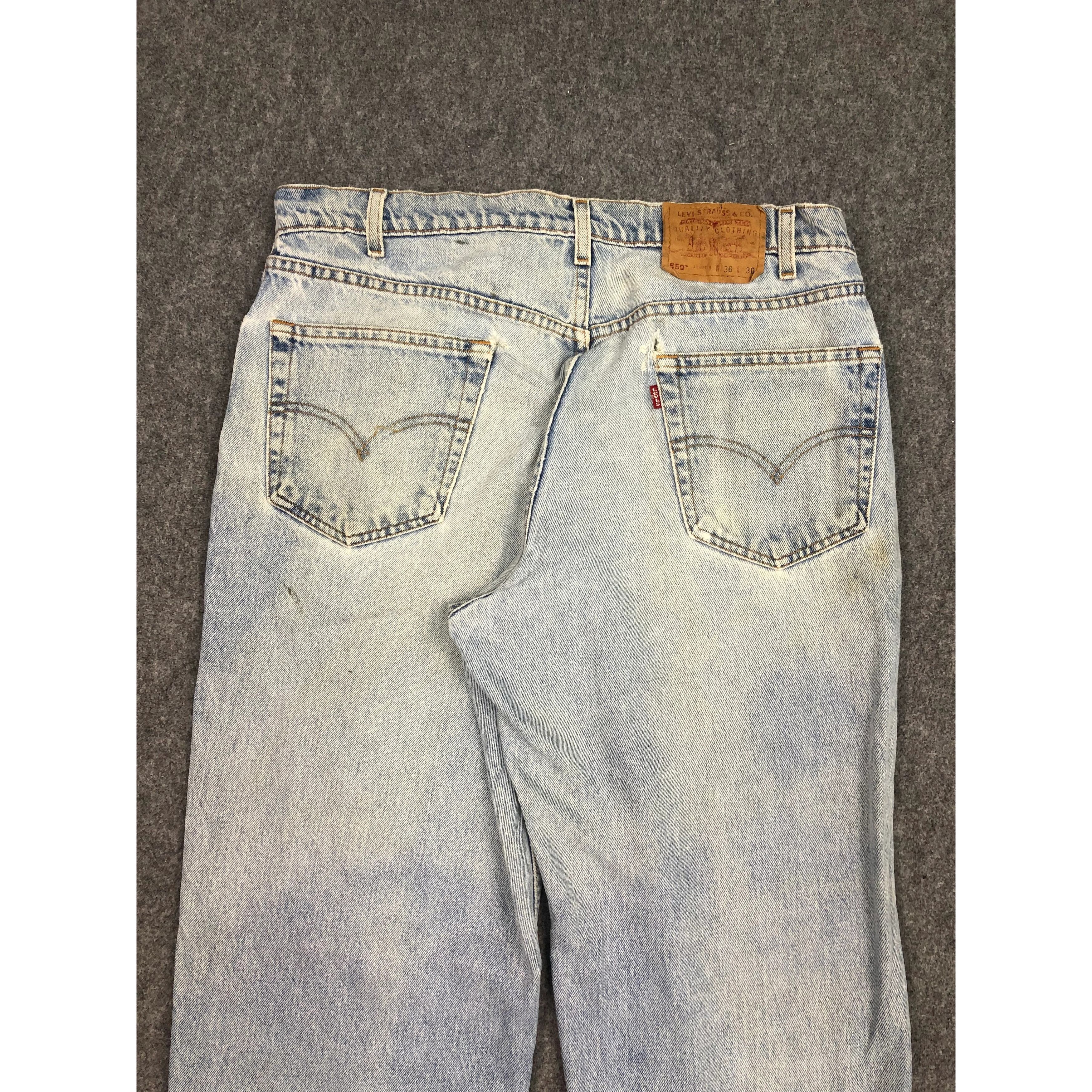 Levi's Vintage 90s Levis 550 Jeans Lightwash DP0416 Size US 36 / EU 52 - 4 Thumbnail