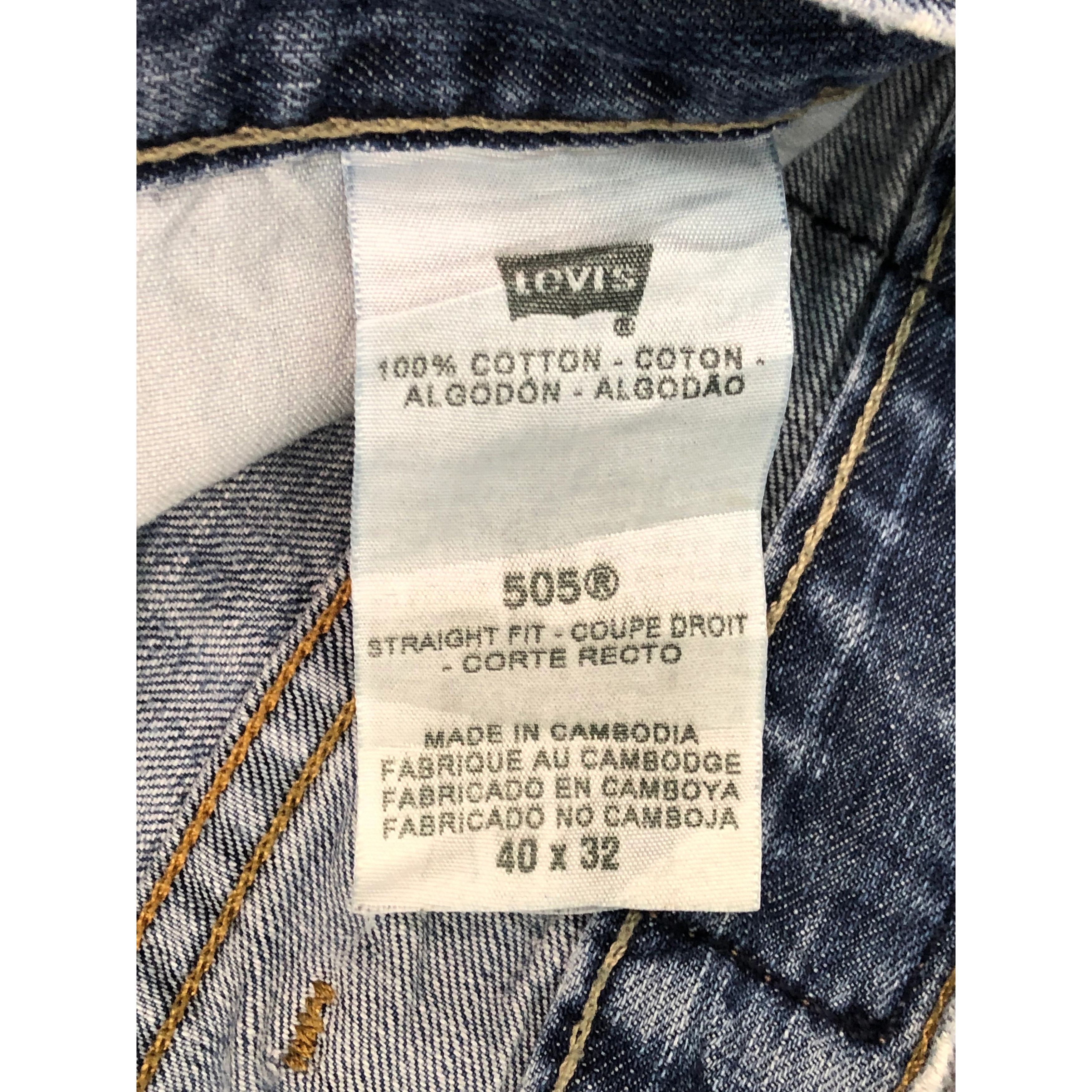 Levi's Levis 505 Regular Fit Faded Denim DP0352 Size US 42 / EU 58 - 6 Thumbnail