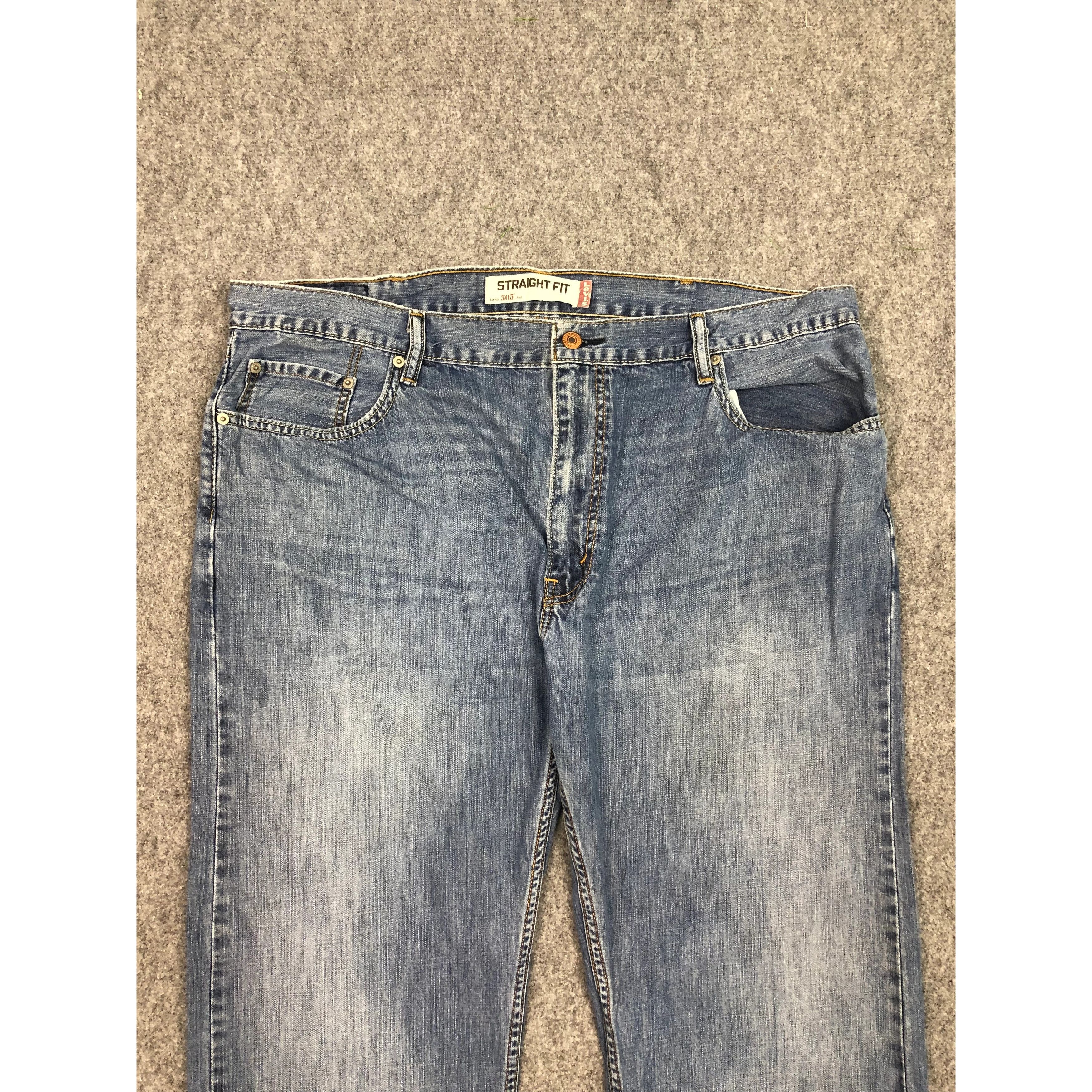 Levi's Levis 505 Regular Fit Faded Denim DP0352 Size US 42 / EU 58 - 3 Thumbnail