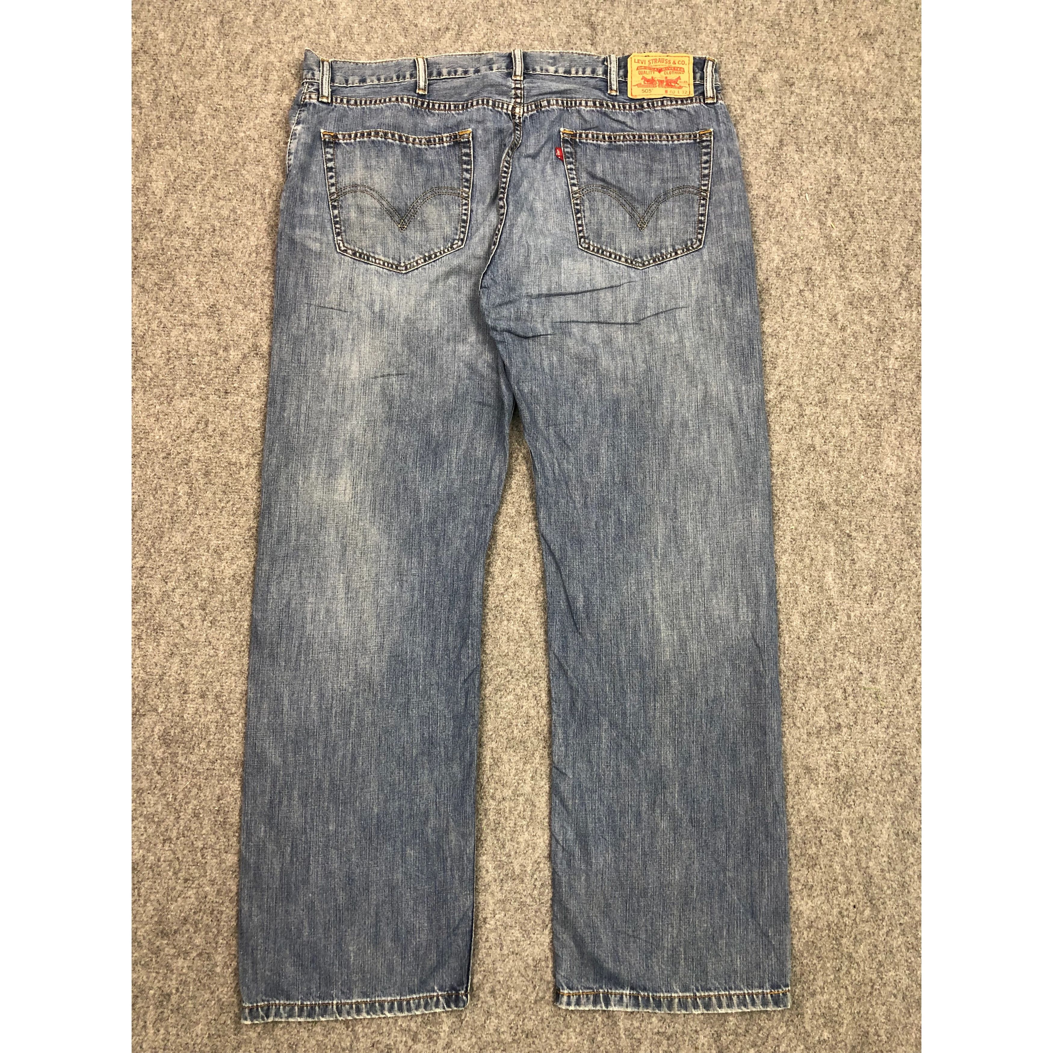 Levi's Levis 505 Regular Fit Faded Denim DP0352 Size US 42 / EU 58 - 2 Thumbnail