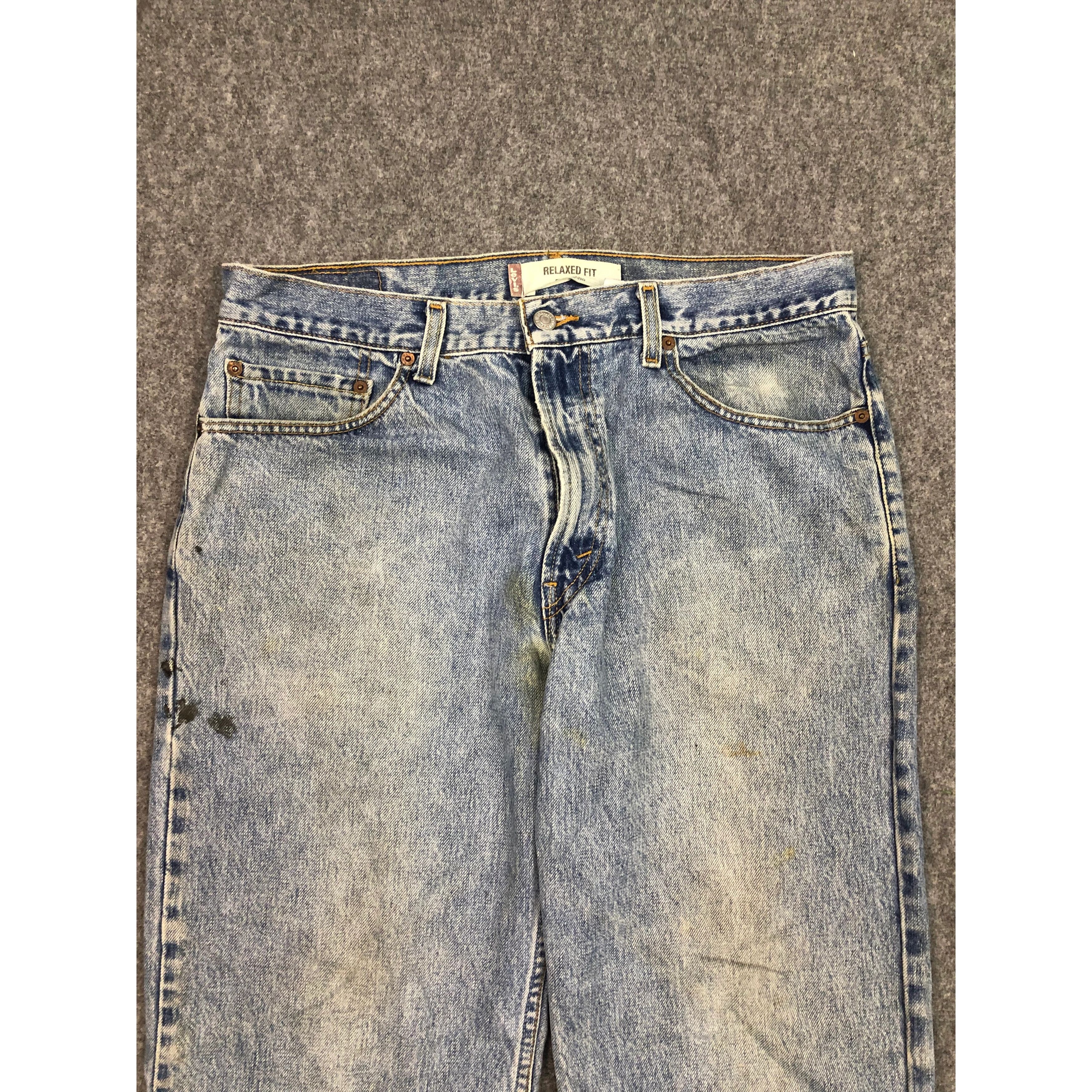 Levi's Vintage Levis 550 Relaxed Fit Denim Acidwash Style DP0337 Size US 36 / EU 52 - 3 Thumbnail