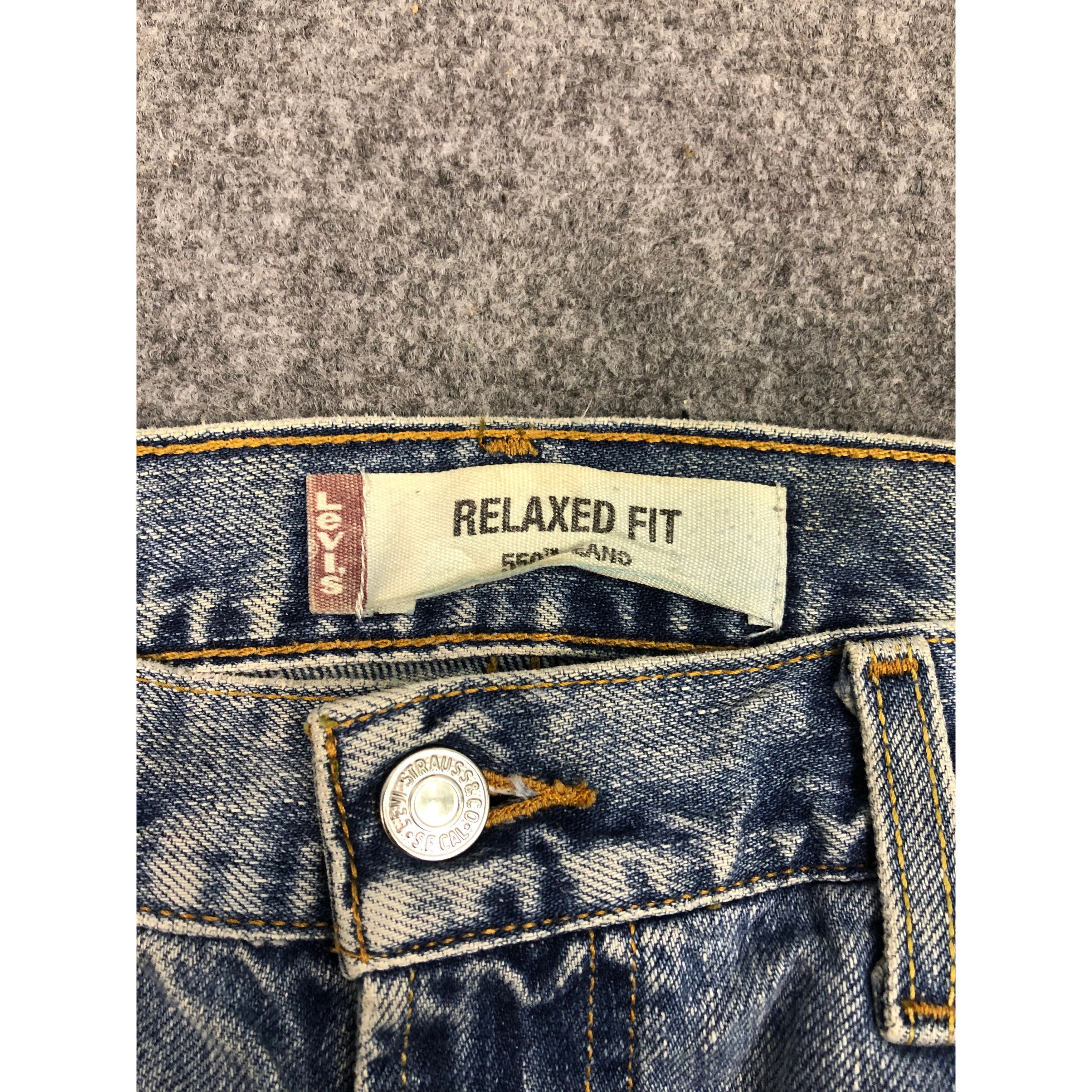 Levi's Vintage Levis 550 Relaxed Fit Denim Acidwash Style DP0337 Size US 36 / EU 52 - 6 Thumbnail