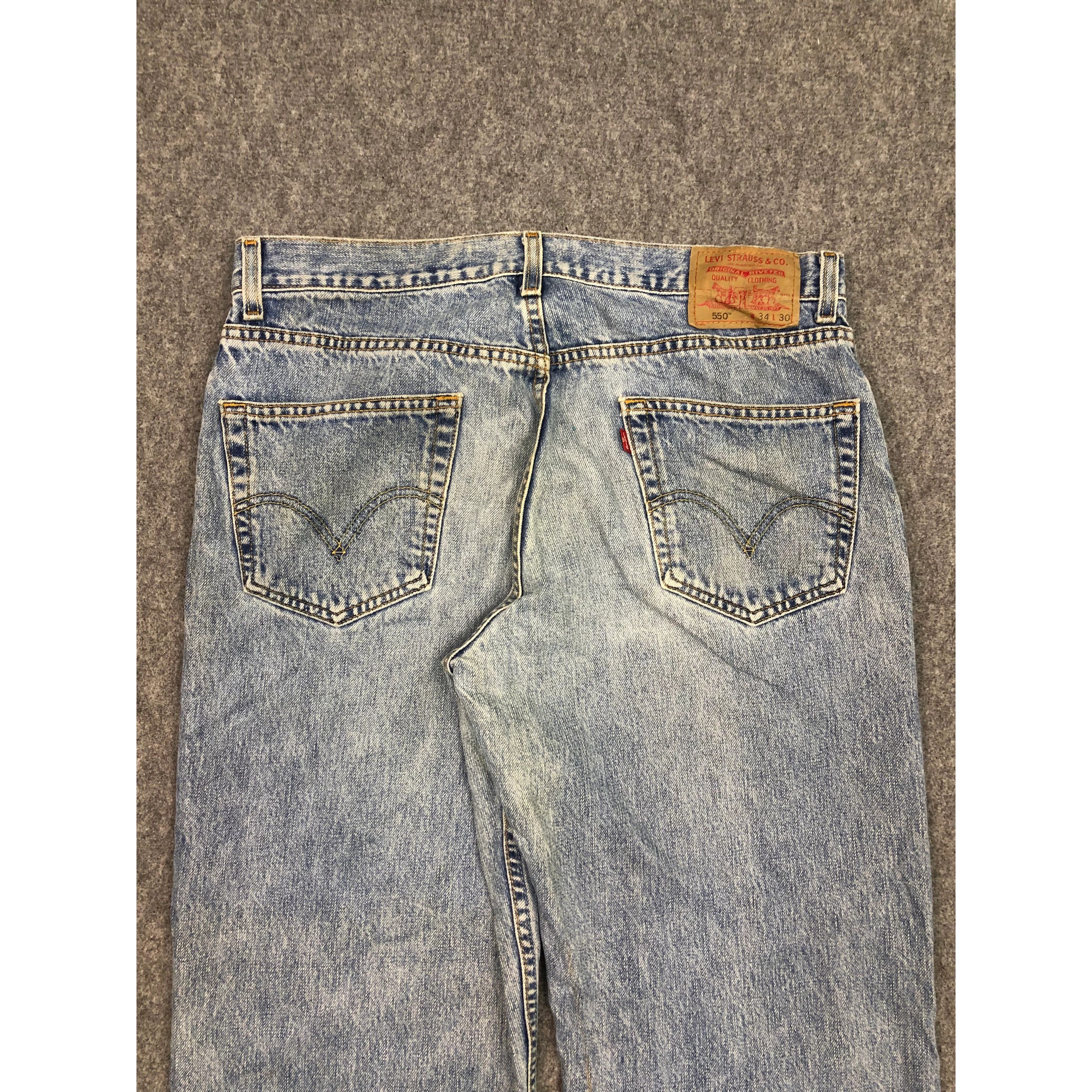 Levi's Vintage Levis 550 Relaxed Fit Denim Acidwash Style DP0337 Size US 36 / EU 52 - 4 Thumbnail