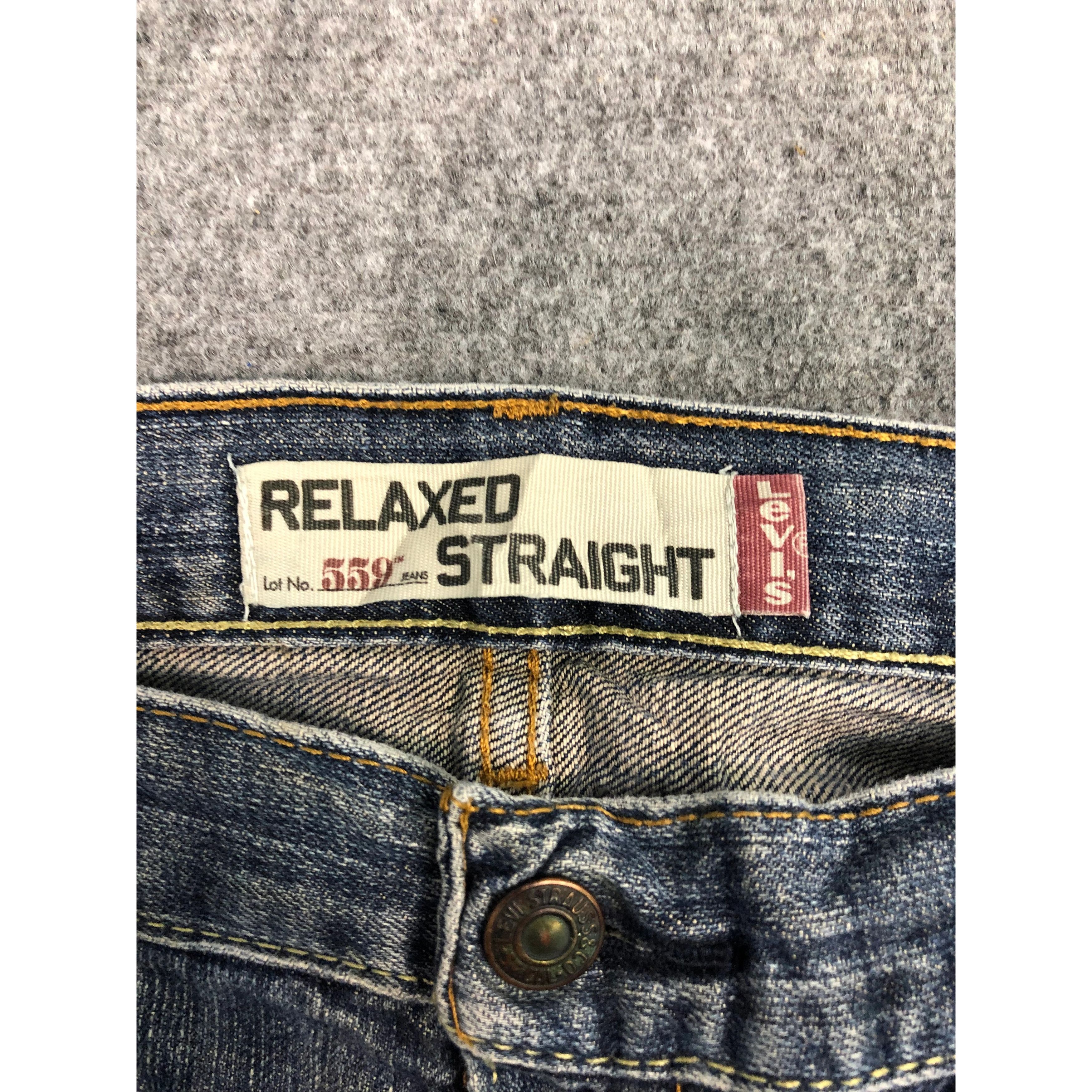 Levi's Vintage Levis 559 Denim Blue Jeans DP0345 Size US 39 - 7 Thumbnail
