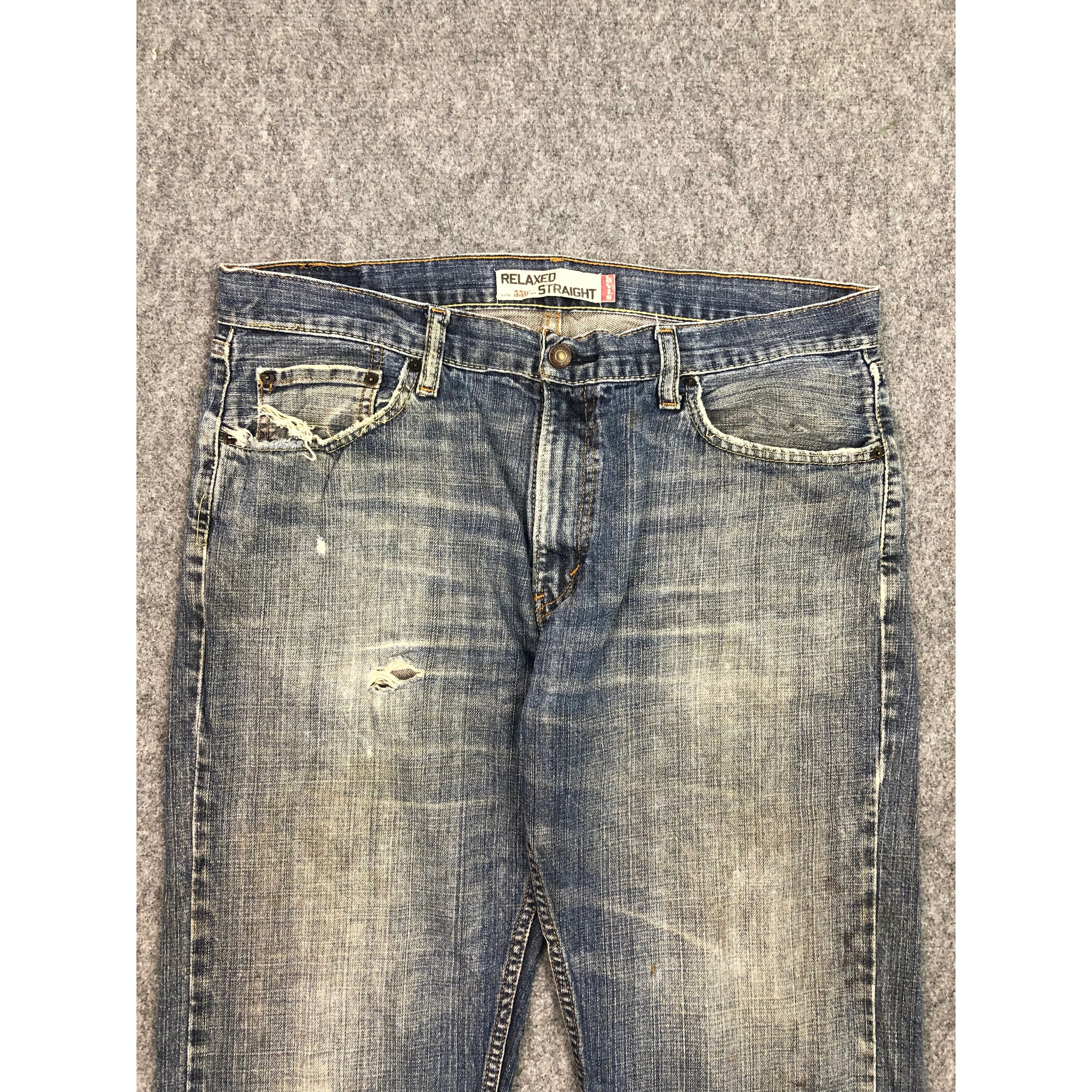 Levi's Vintage Levis 559 Denim Blue Jeans DP0345 Size US 39 - 3 Thumbnail
