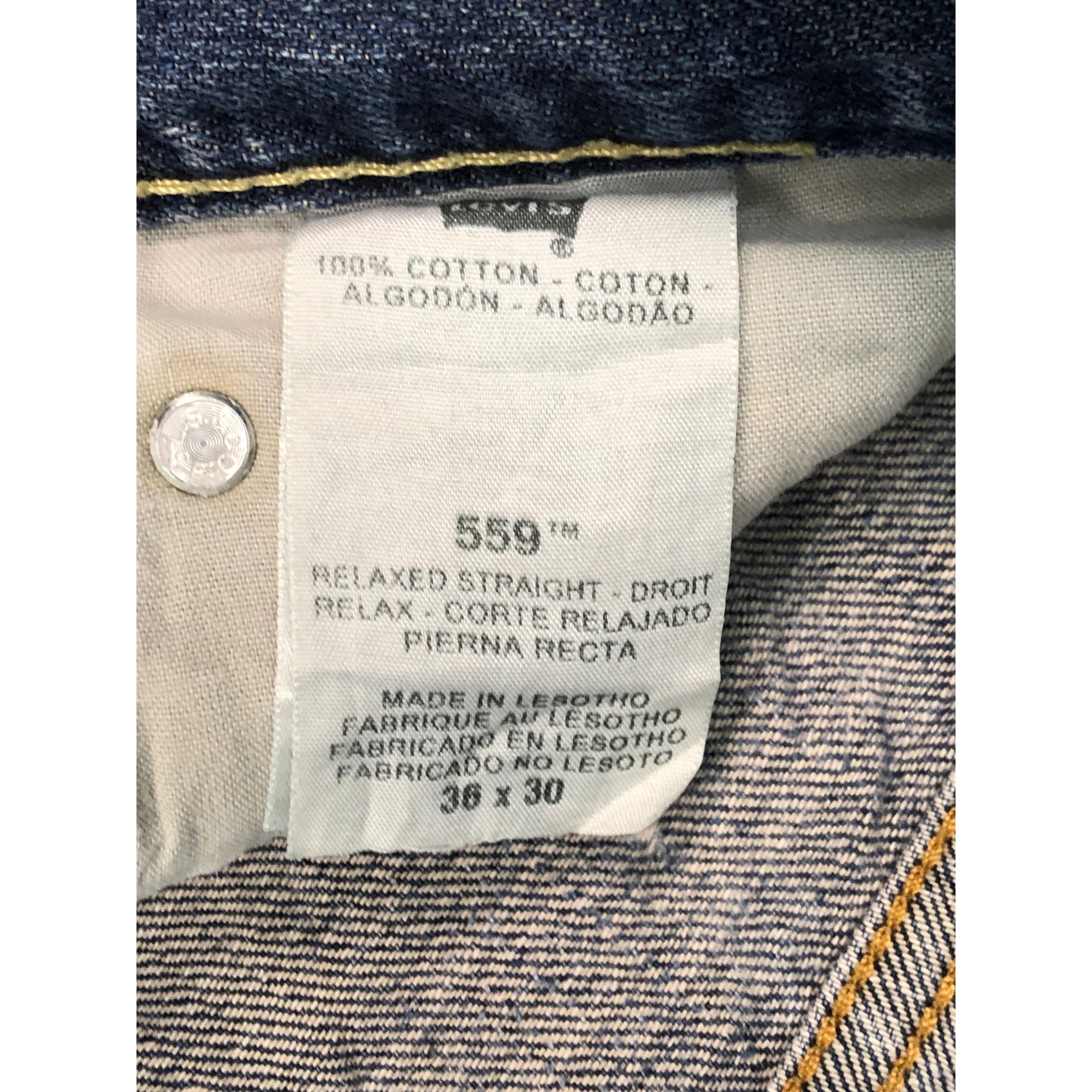 Levi's Vintage Levis 559 Denim Blue Jeans DP0345 Size US 39 - 6 Thumbnail