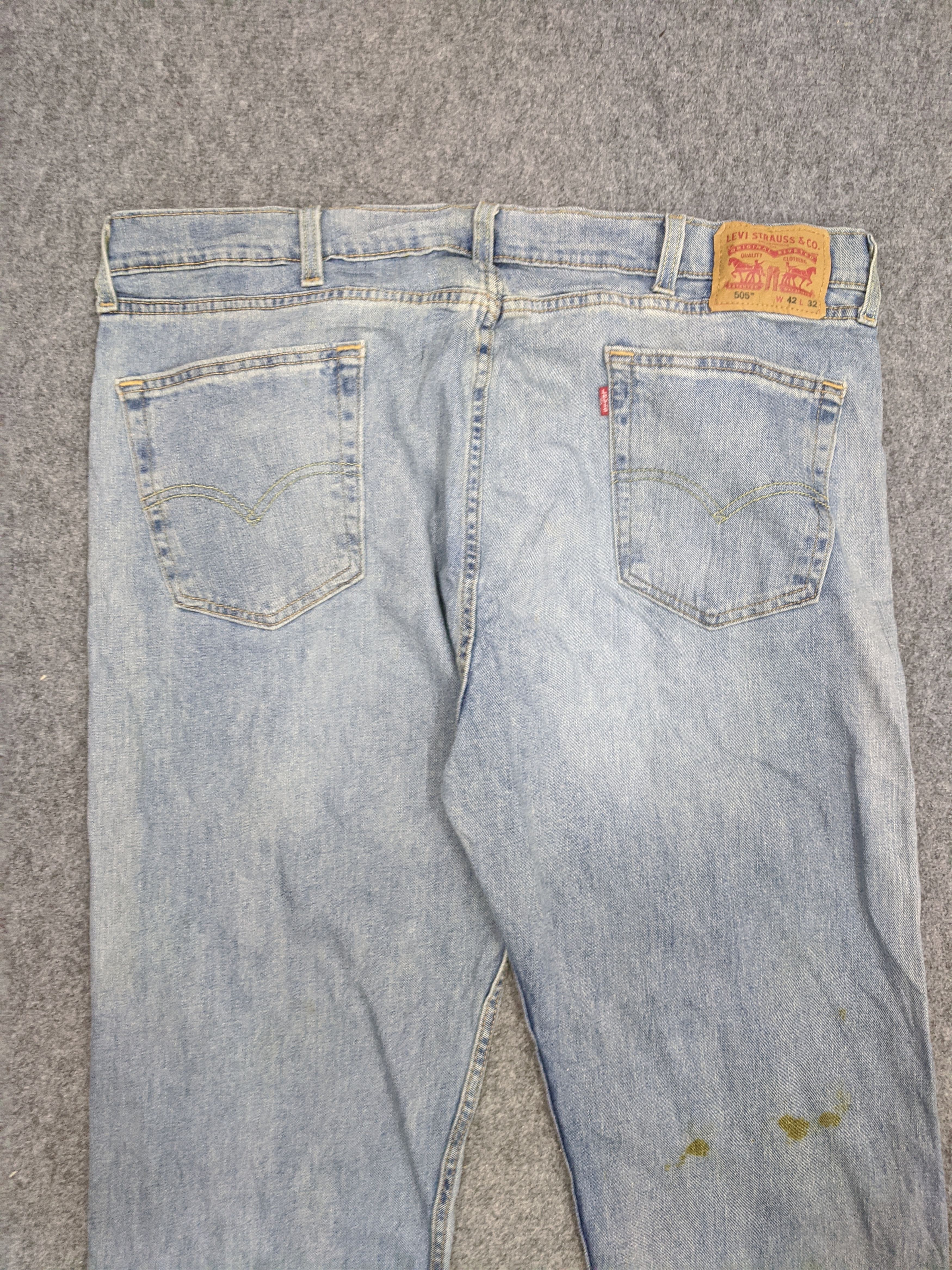 Levi's Vintage Levis 505 Light Wash Jeans DP0860 Size US 42 / EU 58 - 4 Thumbnail