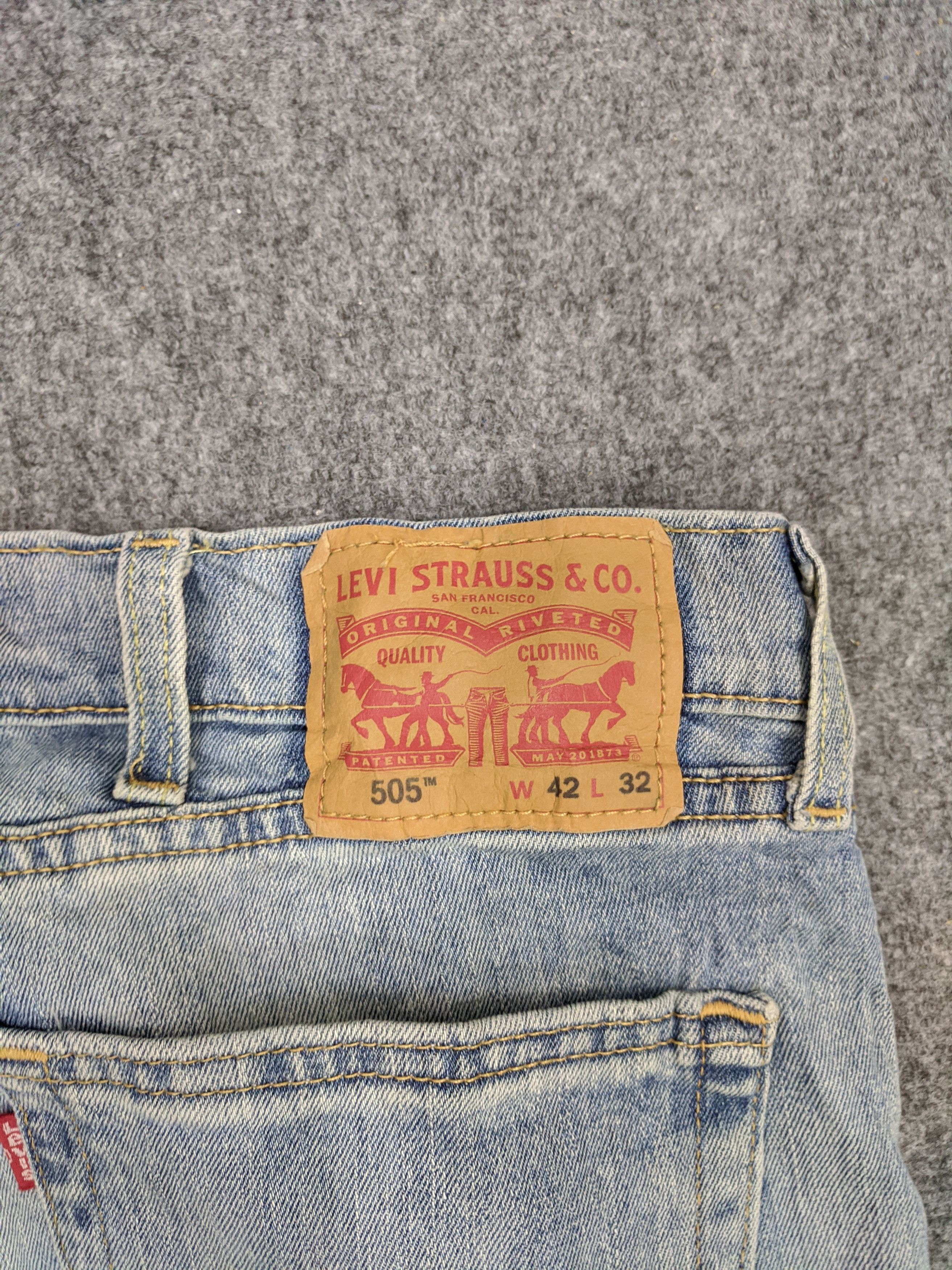 Levi's Vintage Levis 505 Light Wash Jeans DP0860 Size US 42 / EU 58 - 5 Thumbnail