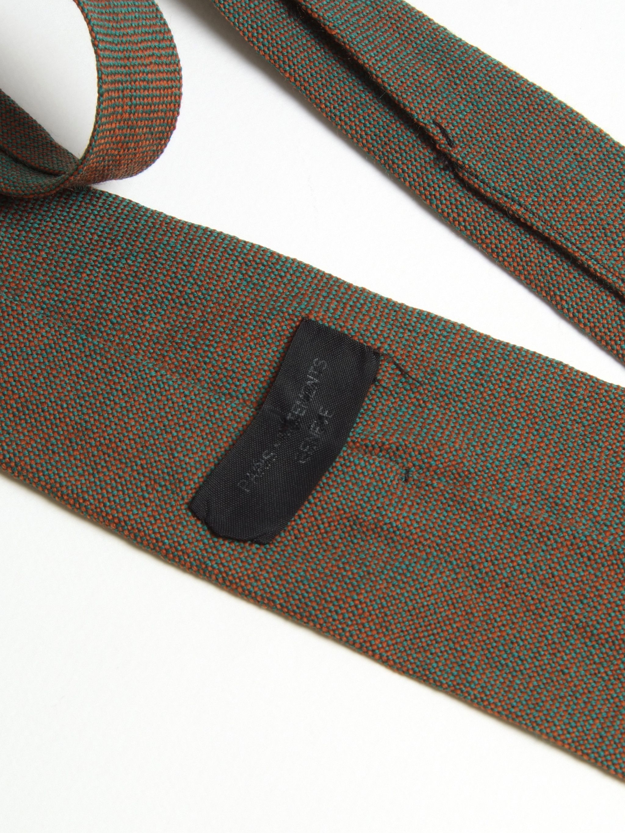 Other Vintage Pure Wool Knit Raw Edges Neck Tie Size ONE SIZE - 4 Thumbnail