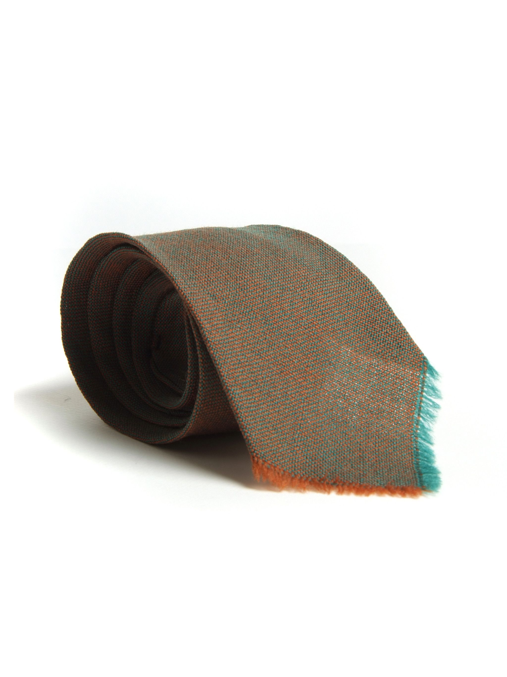Other Vintage Pure Wool Knit Raw Edges Neck Tie Size ONE SIZE - 1 Thumbnail