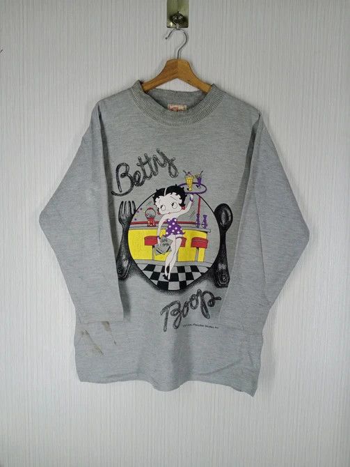 Cartoon Network × Japanese Brand × Vintage Rare Vintage Betty Boop Crewneck Jumper Fullover Sweatshirt Size US L / EU 52-54 / 3 - 1 Thumbnail