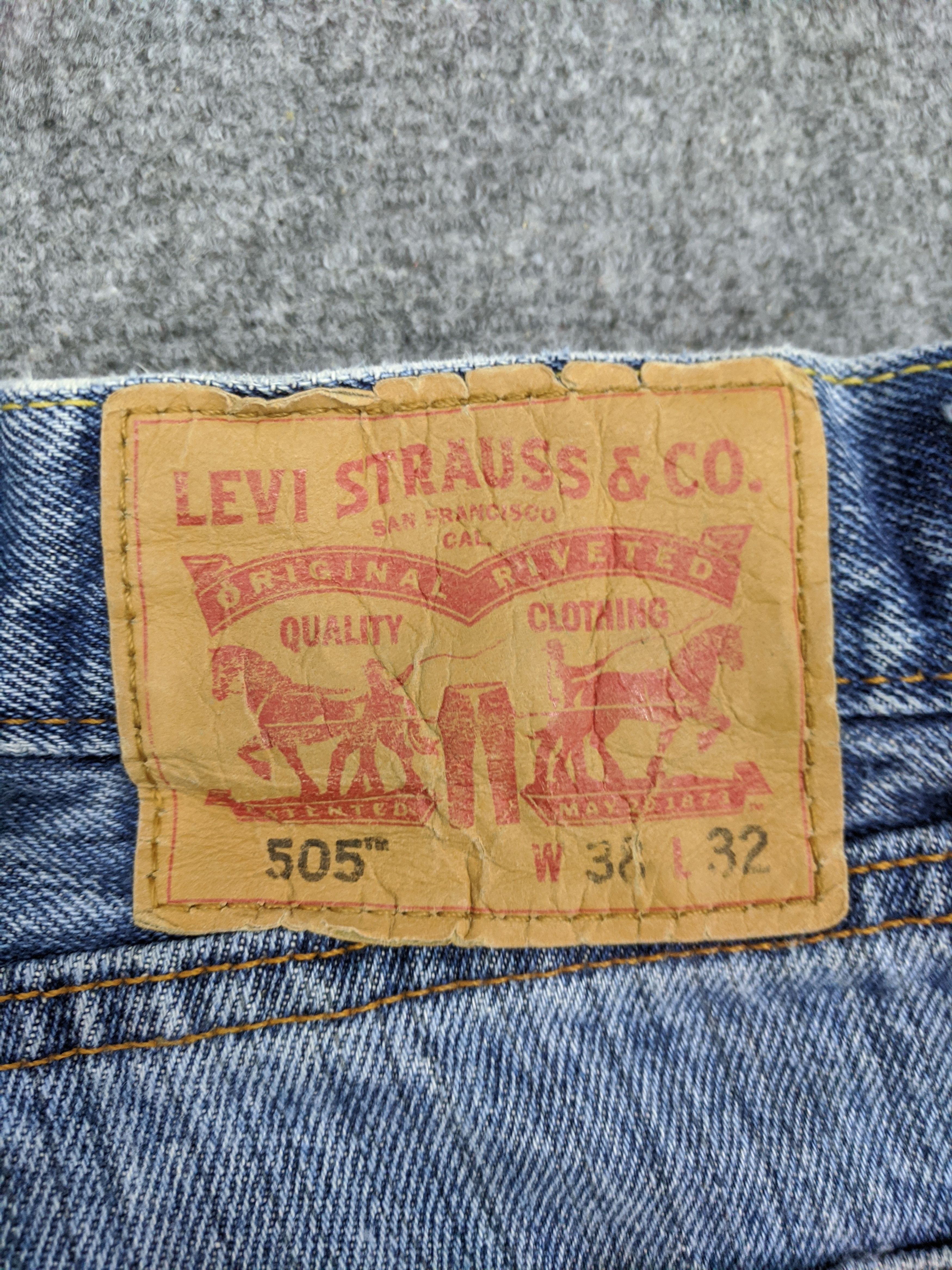 Levi's Vintage Levis 505 Light Wash Jeans DP0882 Size US 39 - 5 Thumbnail