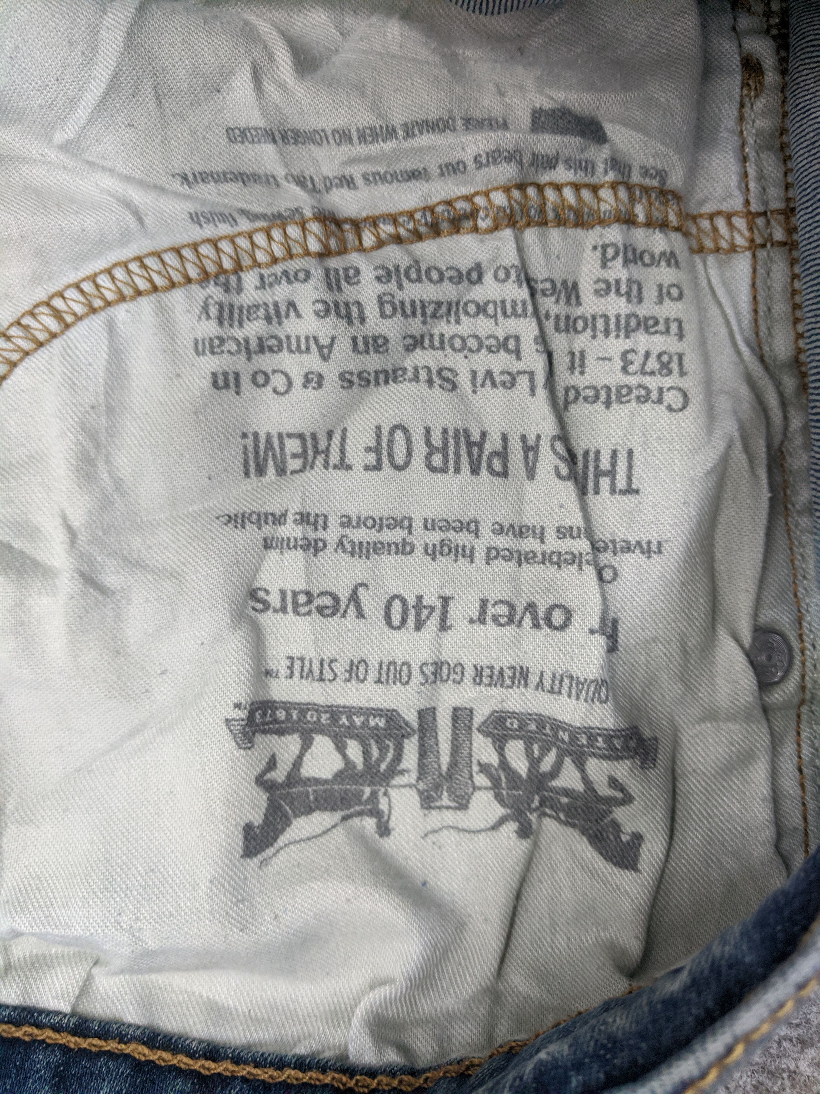 Levi's Vintage Levis 514 Jeans DP0876 Size US 35 - 15 Thumbnail