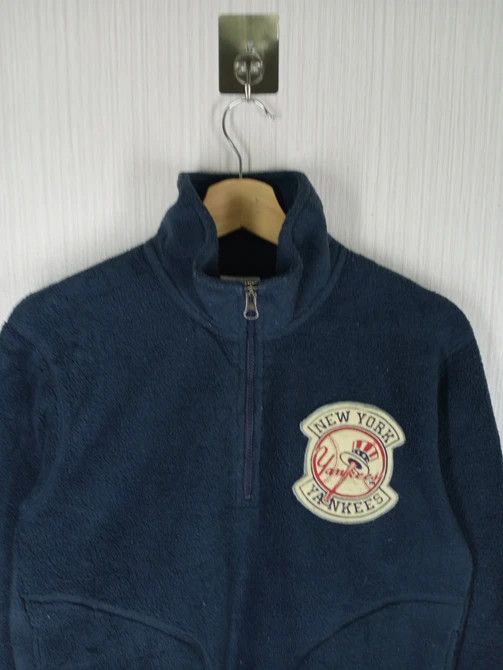 MLB Vintage MLB New York Yankees Half Zipper Fleece Sweatshirt Size US M / EU 48-50 / 2 - 2 Thumbnail