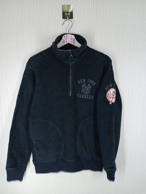 MLB Vintage MLB New York Yankees Half Zipper Fleece Sweatshirt Size US M / EU 48-50 / 2 - 1 Thumbnail