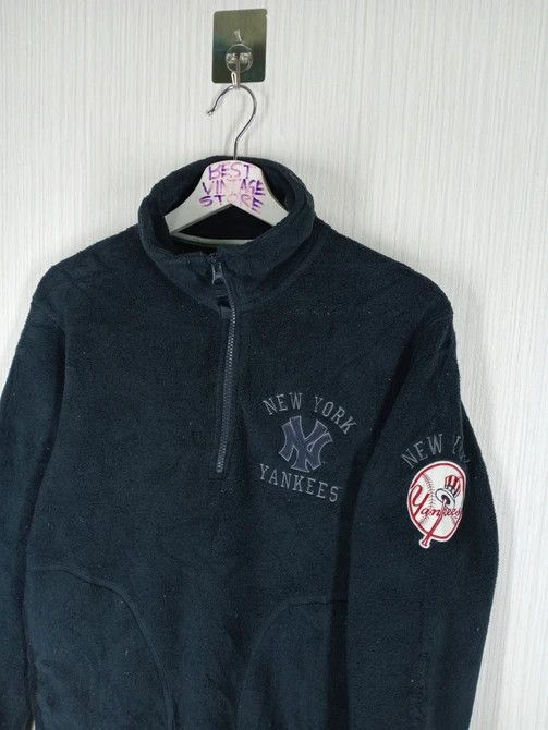 MLB Vintage MLB New York Yankees Half Zipper Fleece Sweatshirt Size US M / EU 48-50 / 2 - 2 Thumbnail