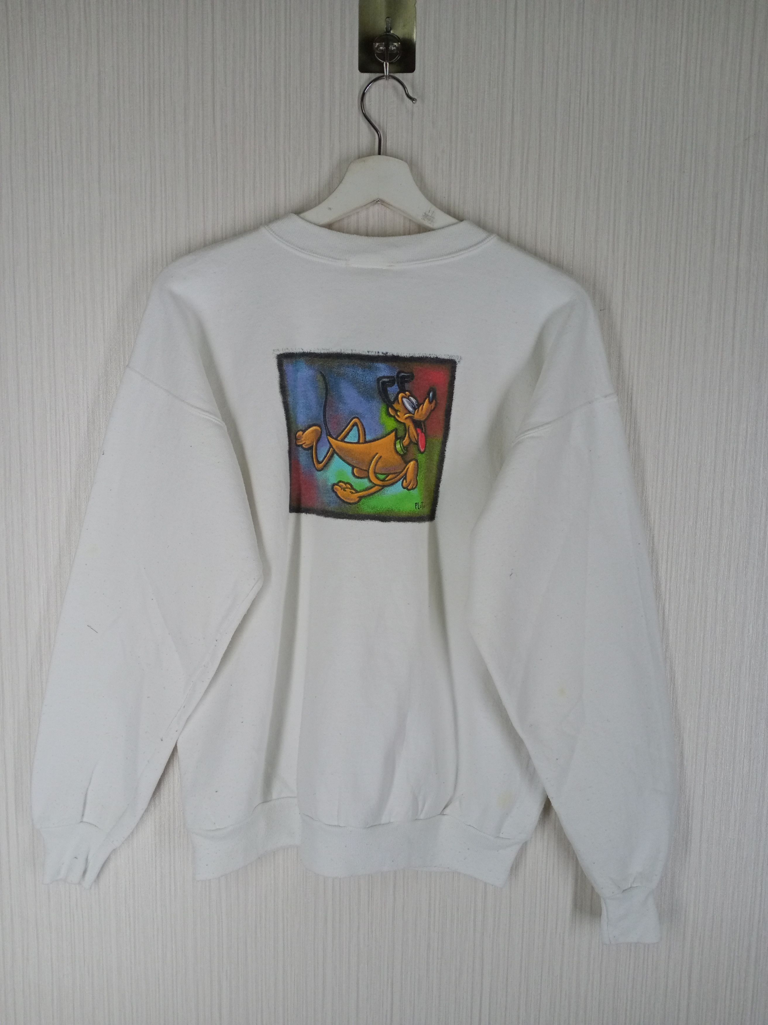 Cartoon Network Vintage 90s PLUTO Disney Store Sweatshirt Size US M / EU 48-50 / 2 - 2 Thumbnail