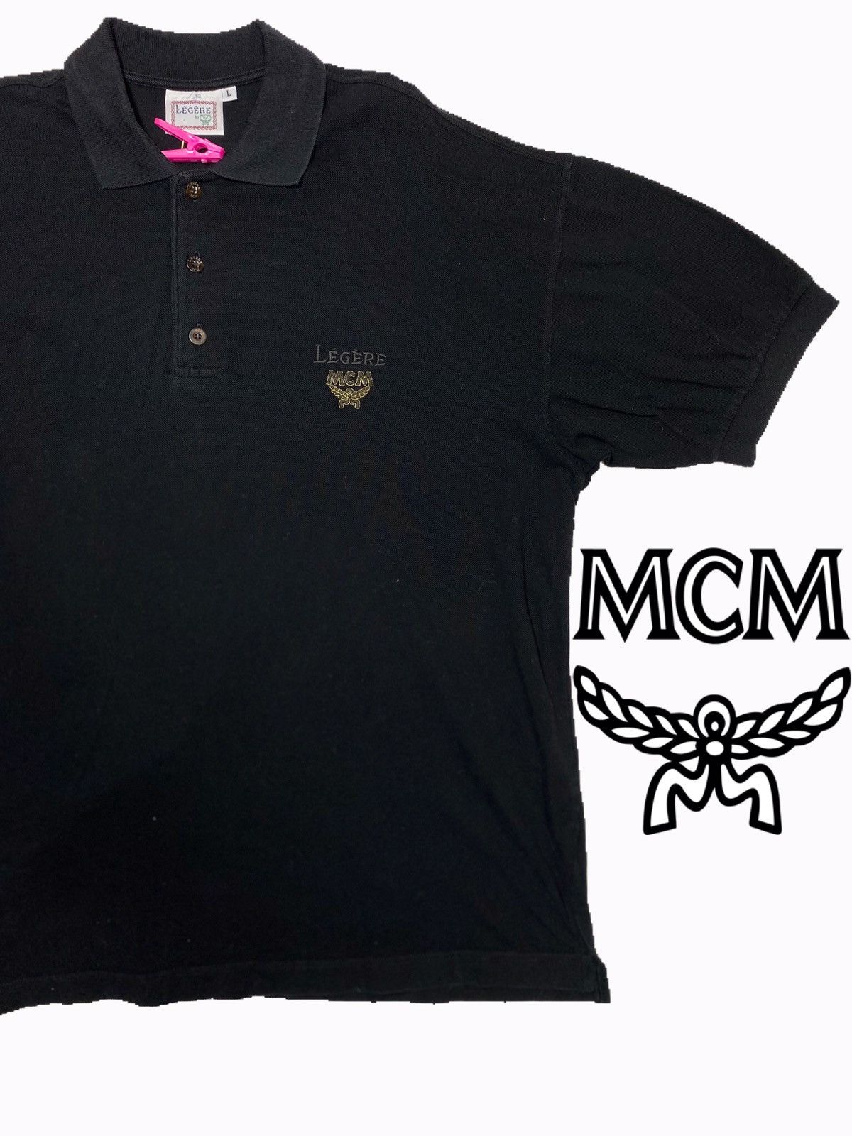 Designer × MCM × Vintage MCM LEGERE Embroidery Logo Italy vintage luxury end polo off Size US L / EU 52-54 / 3 - 2 Thumbnail